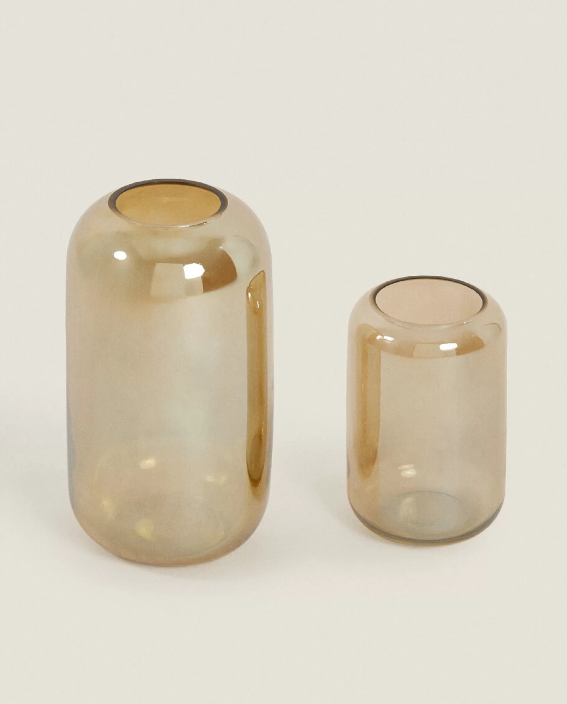 ZARA Home Lustrous Glass Vase Golden Store