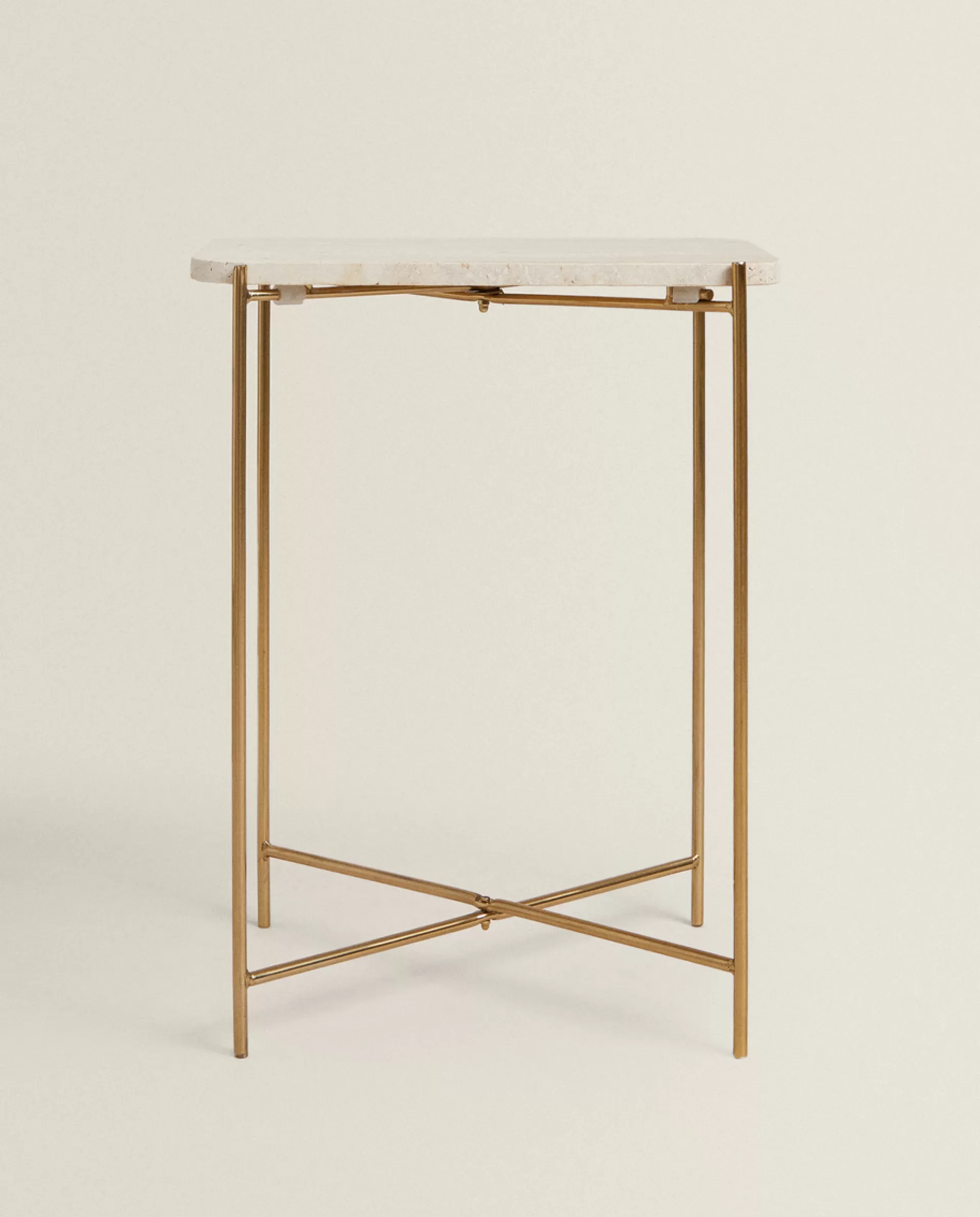 ZARA Home Marble Side Table Cream Cheap