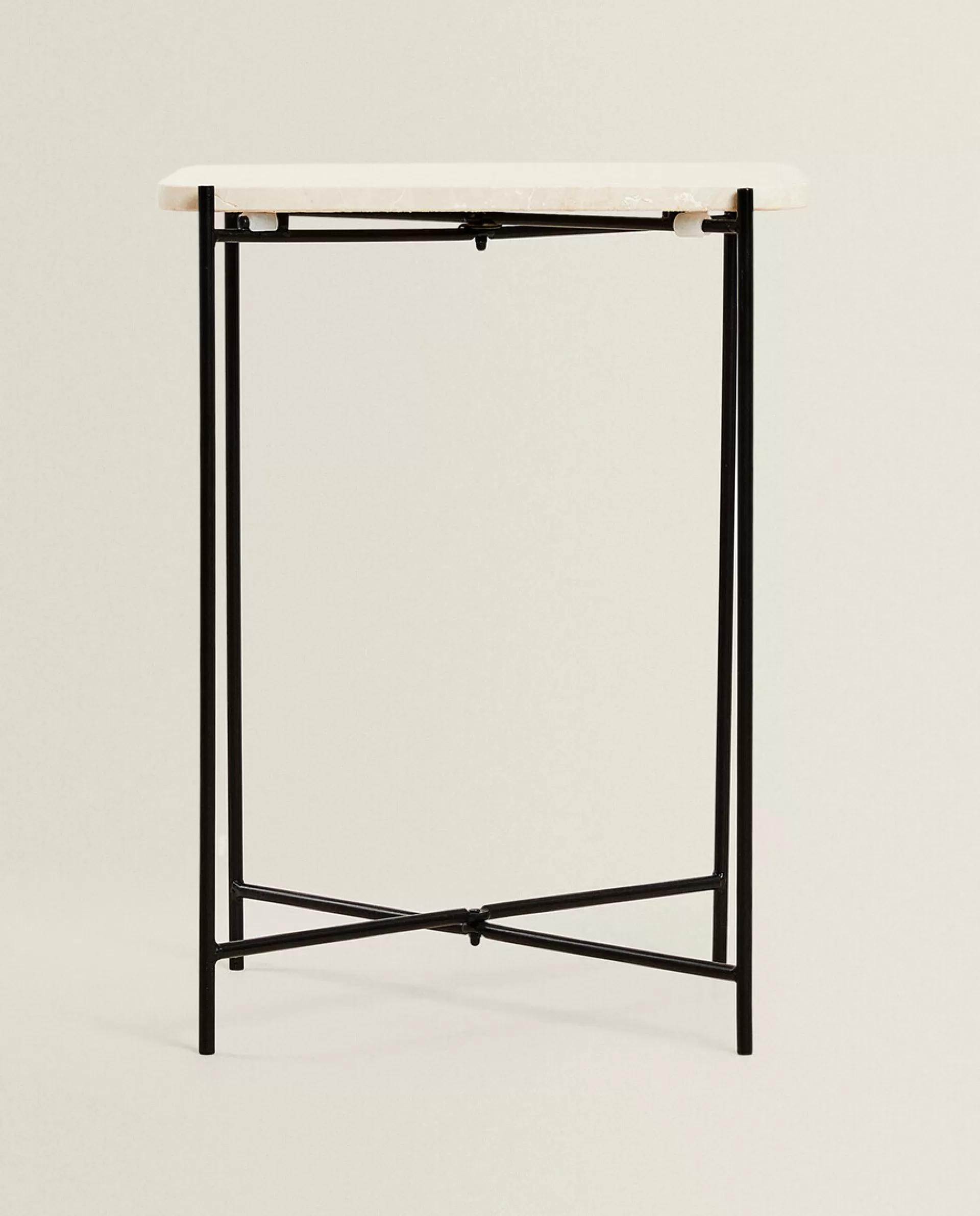 ZARA Home Marble Side Table Oyster White Best