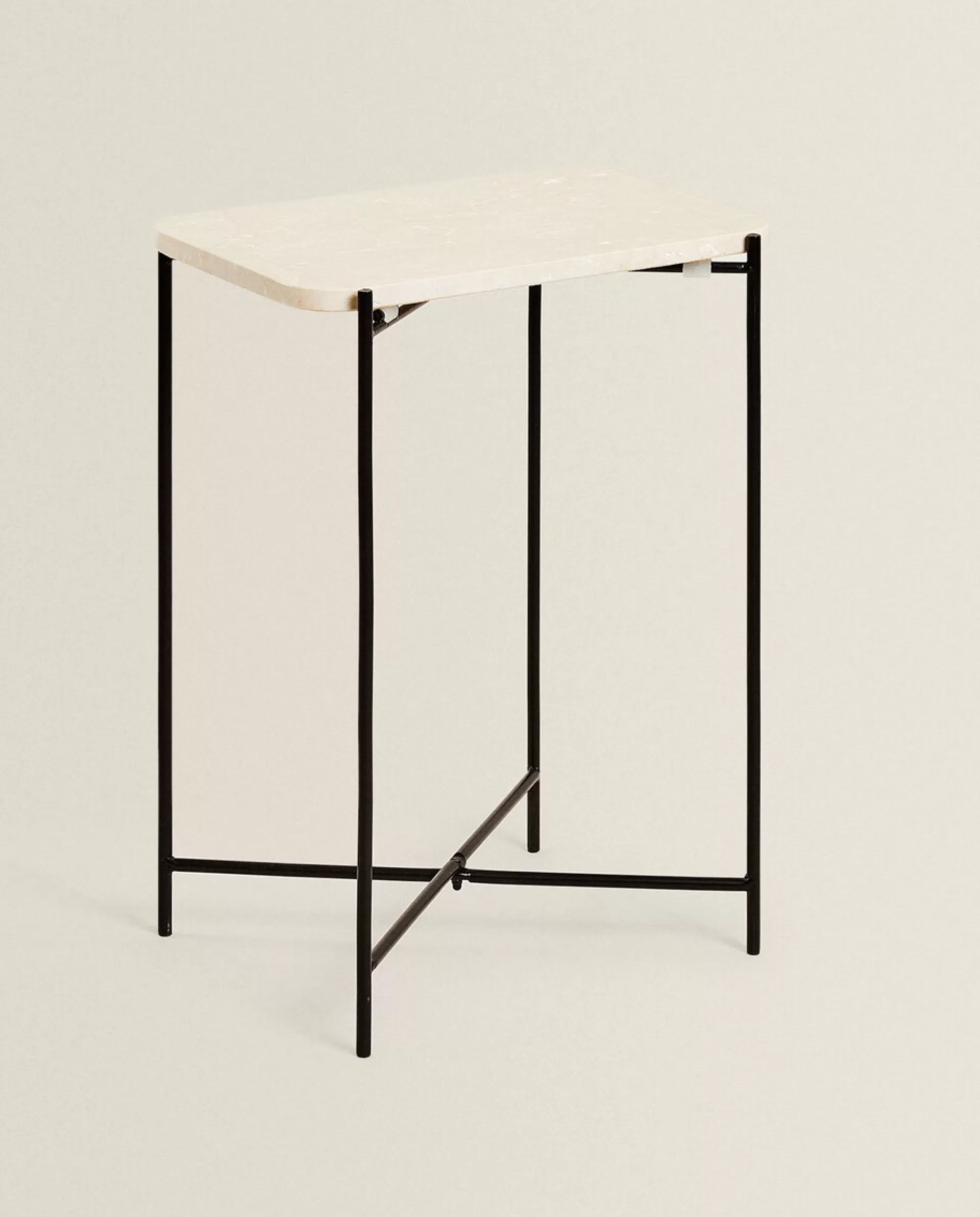 ZARA Home Marble Side Table Oyster White Best