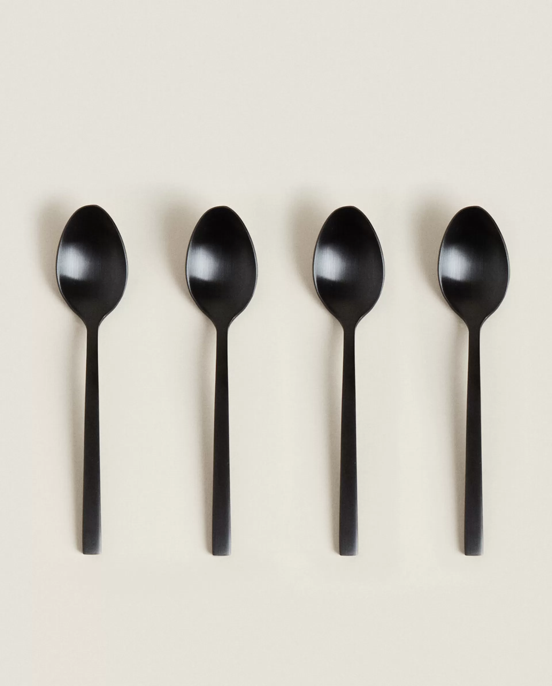 ZARA Home Matte Dessert Spoons (Pack Of 4) Black Online