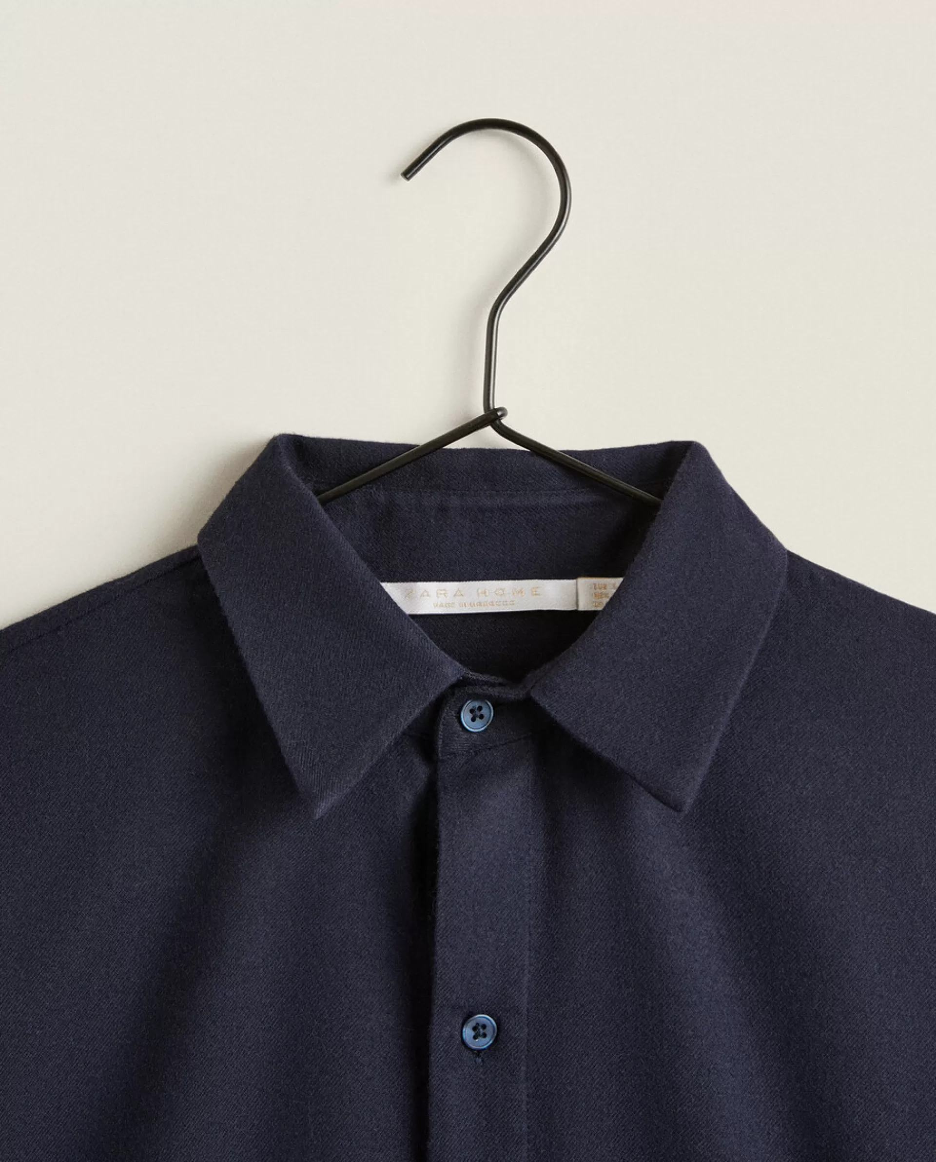 ZARA Home Men'S Twill Shirt Navy Sale