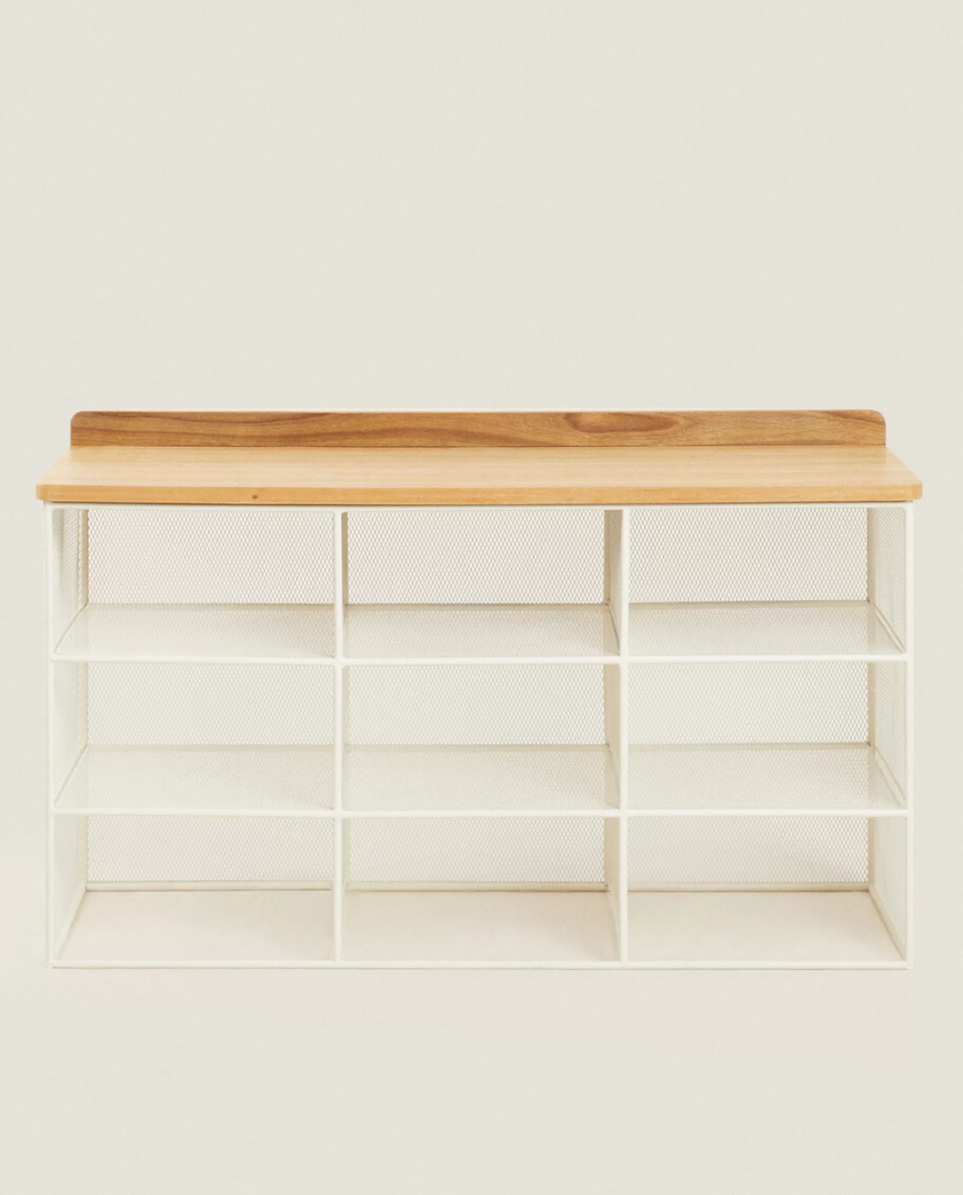 ZARA Home Metal And Wood Bench Cream Shop
