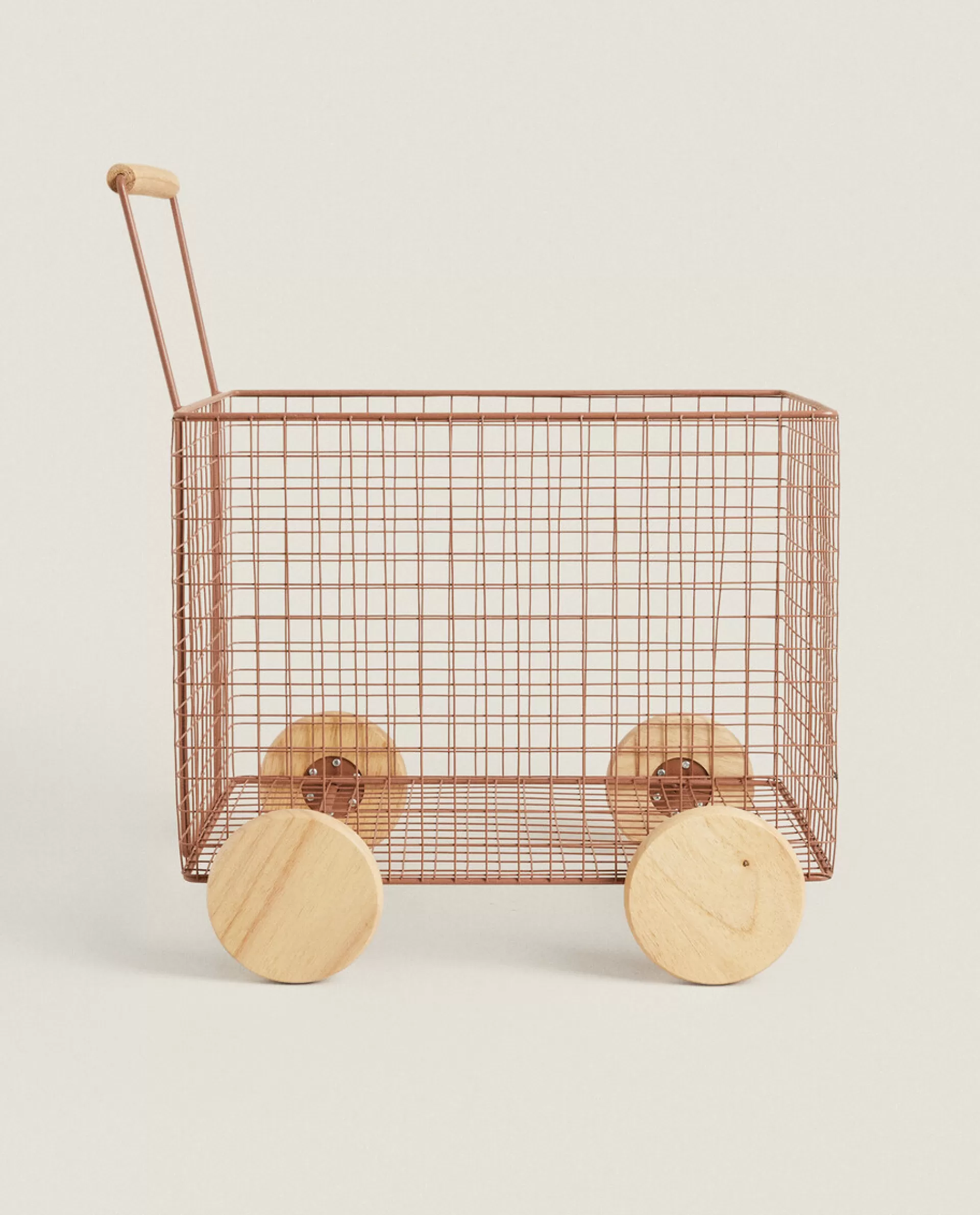 ZARA Home Metal Cart With Wheels Brown Clearance