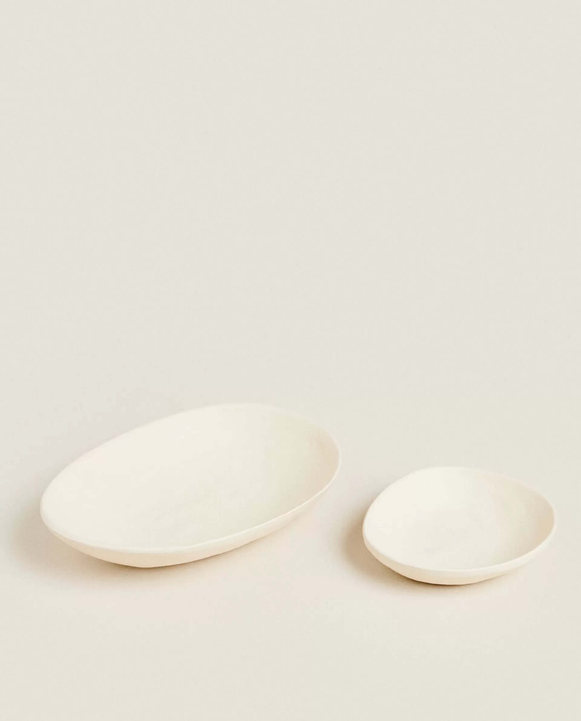 ZARA Home Metal Tray Cream Fashion