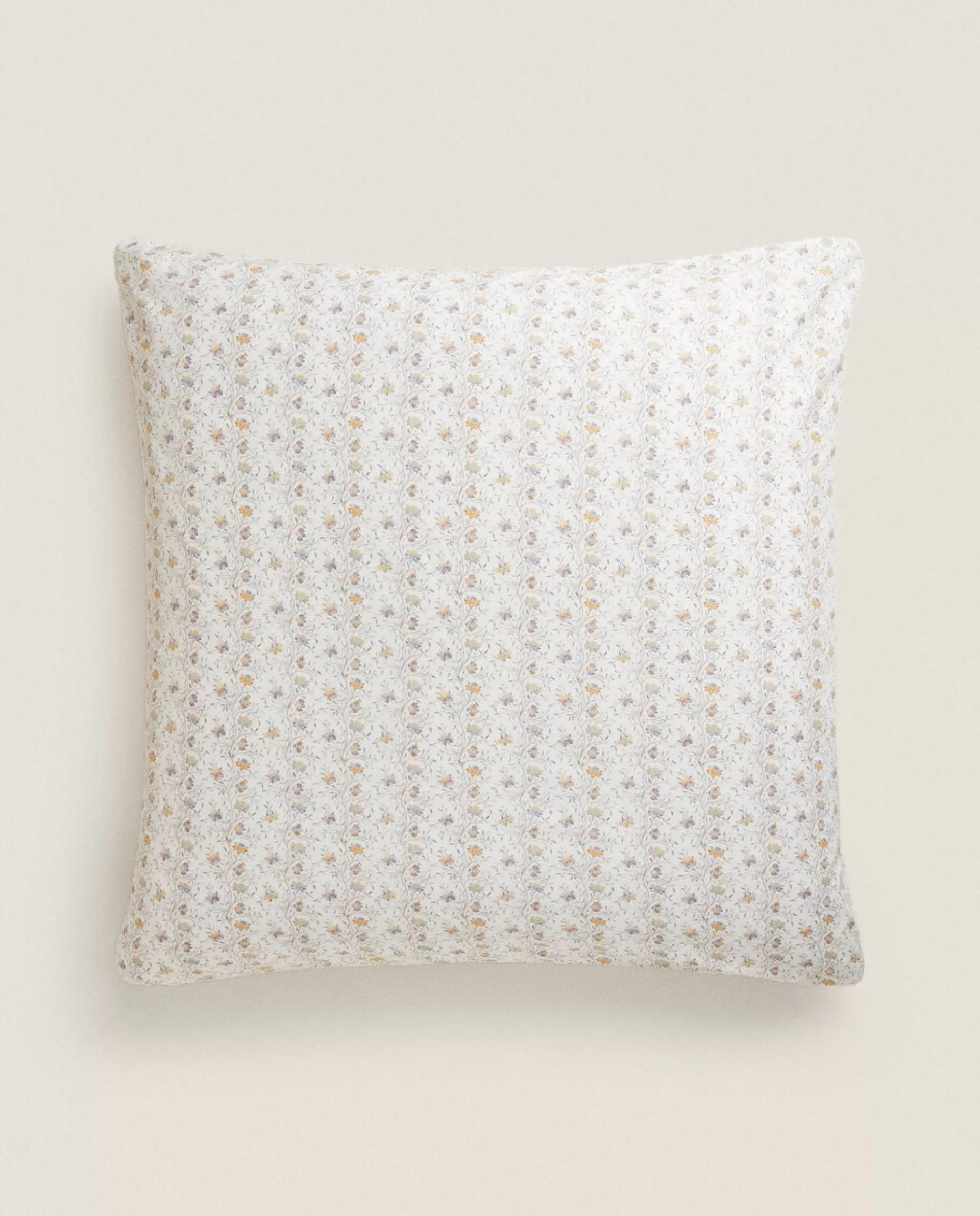 ZARA Home Mini Floral Print Pillowcase Oyster White Cheap