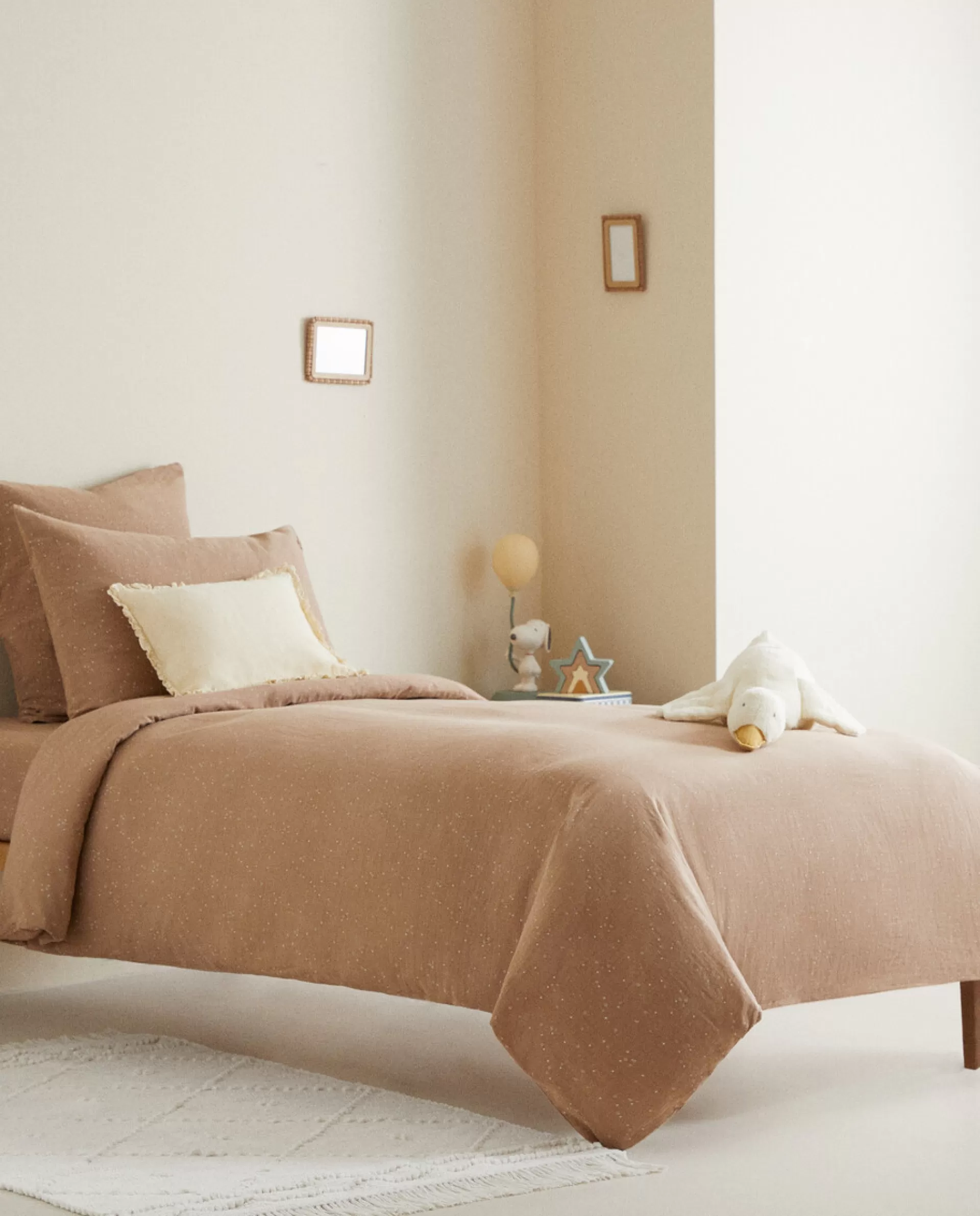 ZARA Home Moon And Star Fitted Sheet Taupe Cheap