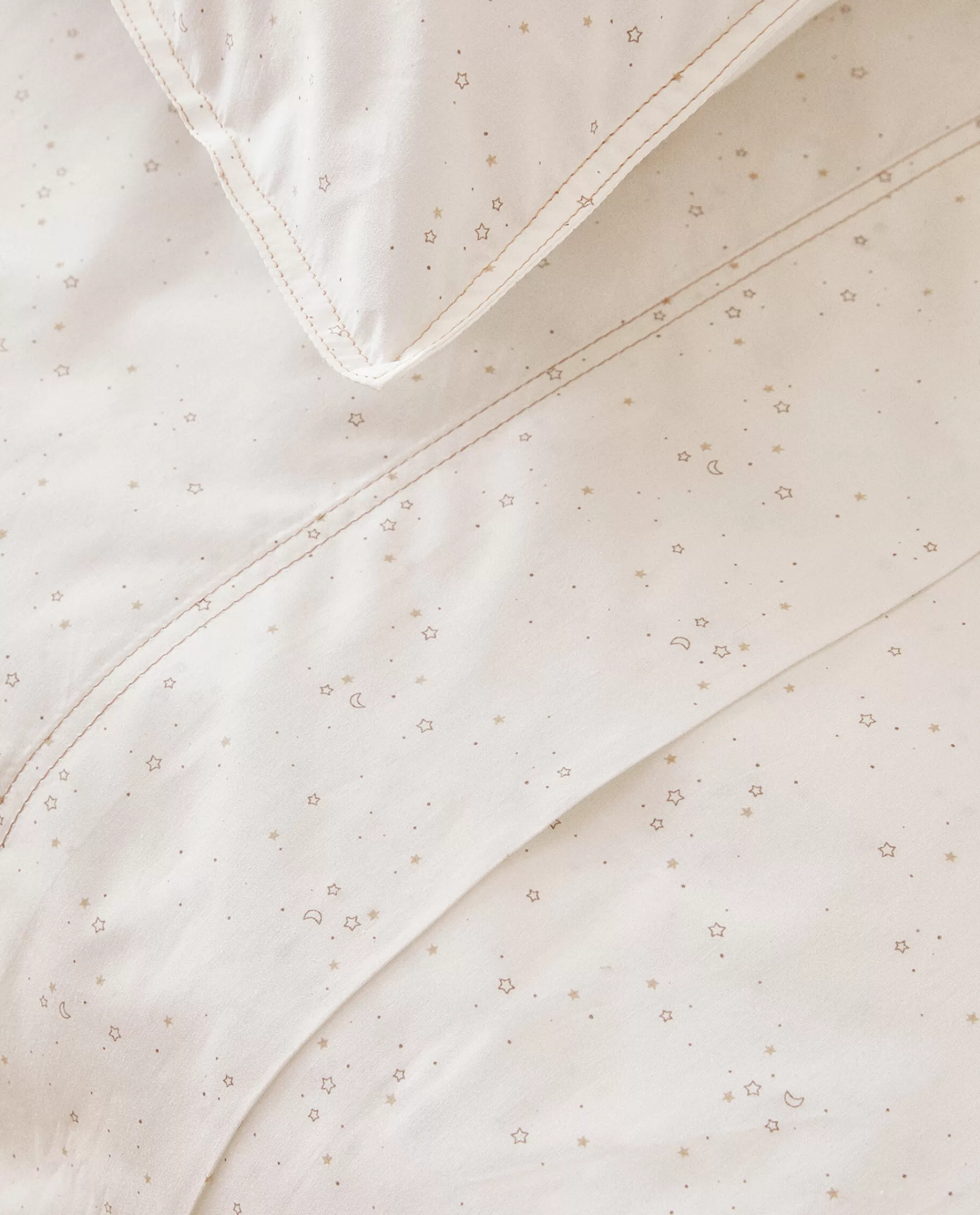 moons_and_stars_flat_sheet_2-1.webp ZARA Home Moons And Stars Flat Sheet Taupe Flash Sale