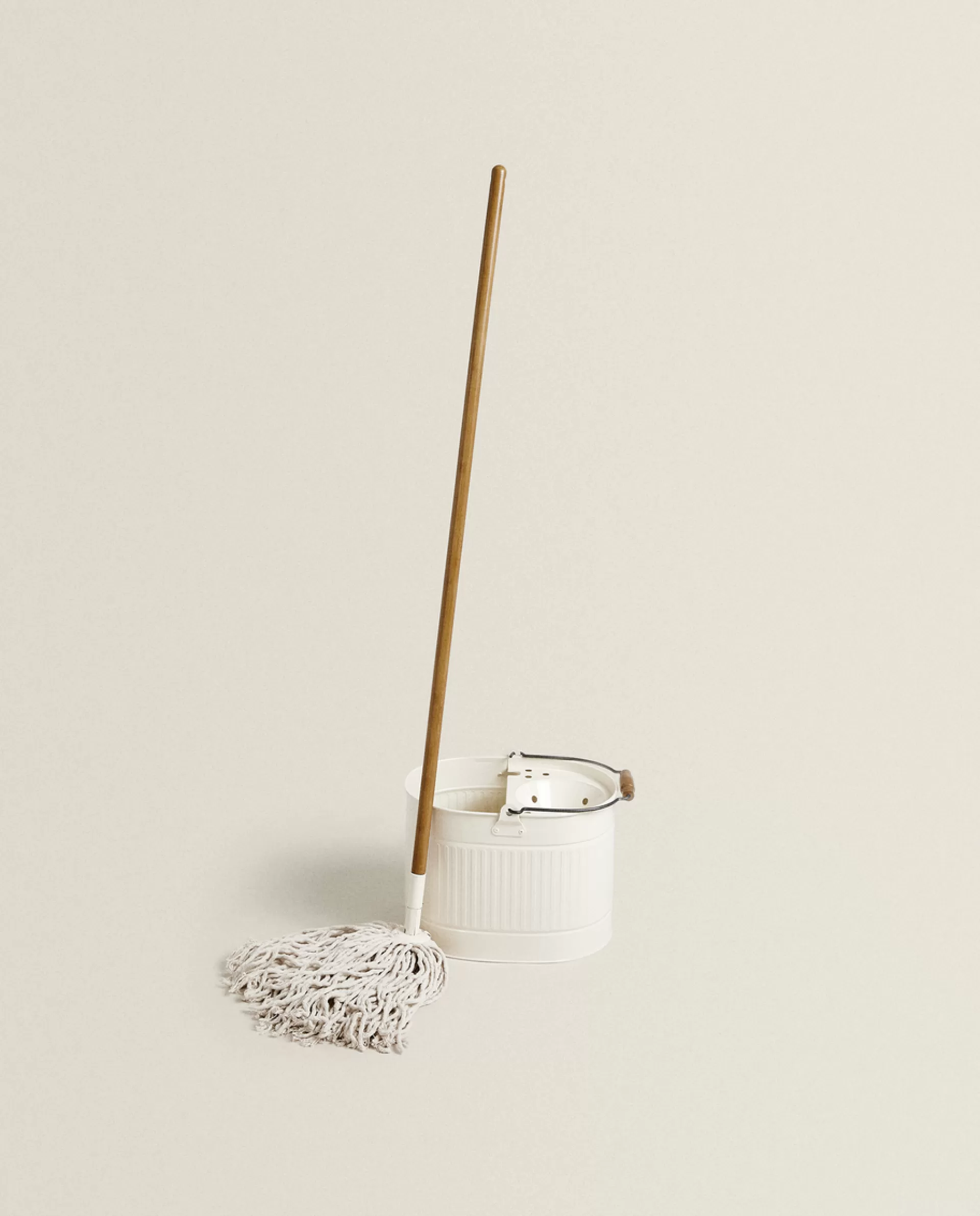 ZARA Home Mop And Bucket Set Cream Best Sale