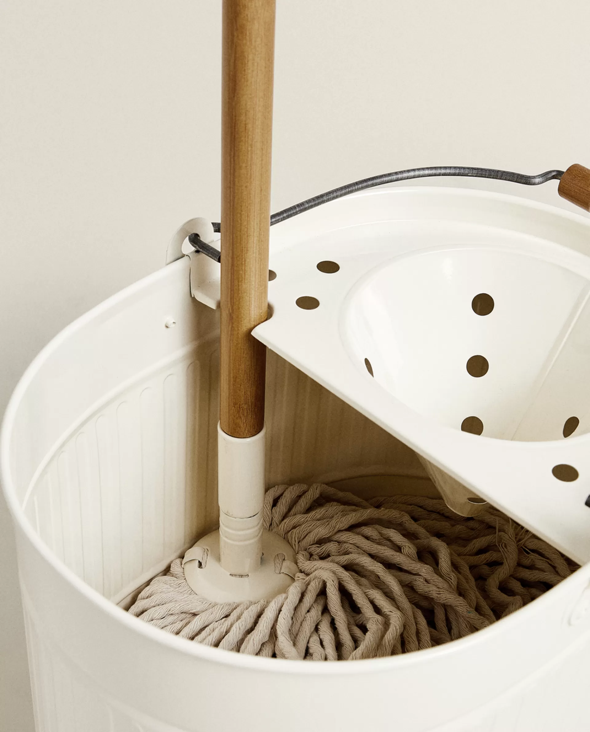 ZARA Home Mop And Bucket Set Cream Best Sale