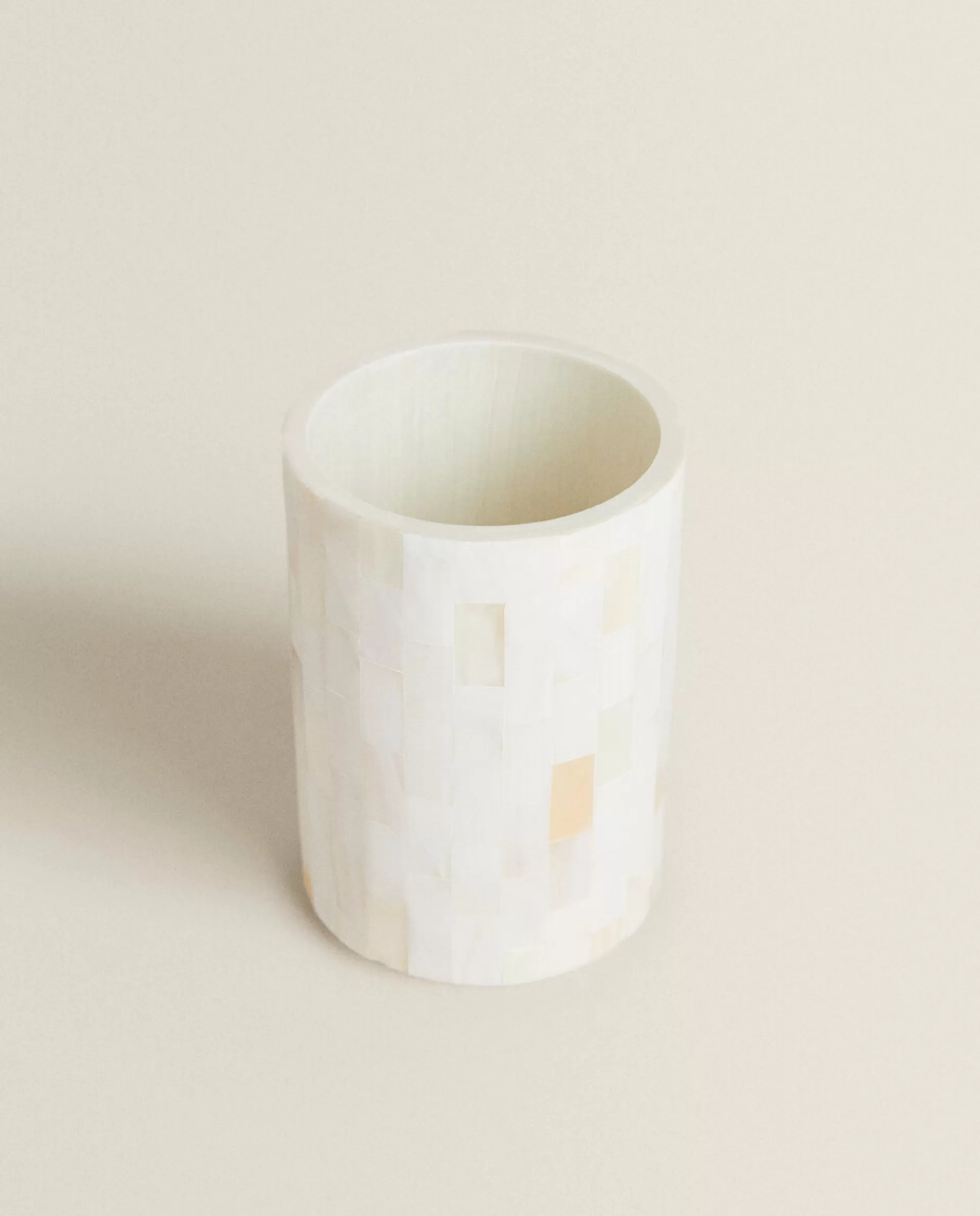 ZARA Home Mother-Of-Pearl Tumbler White Clearance