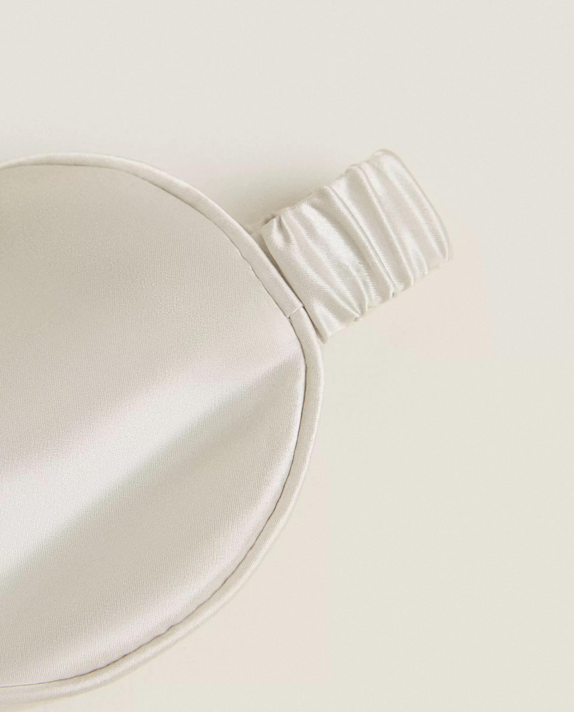 ZARA Home 100% Mulberry Silk Eye Mask Oyster White Cheap