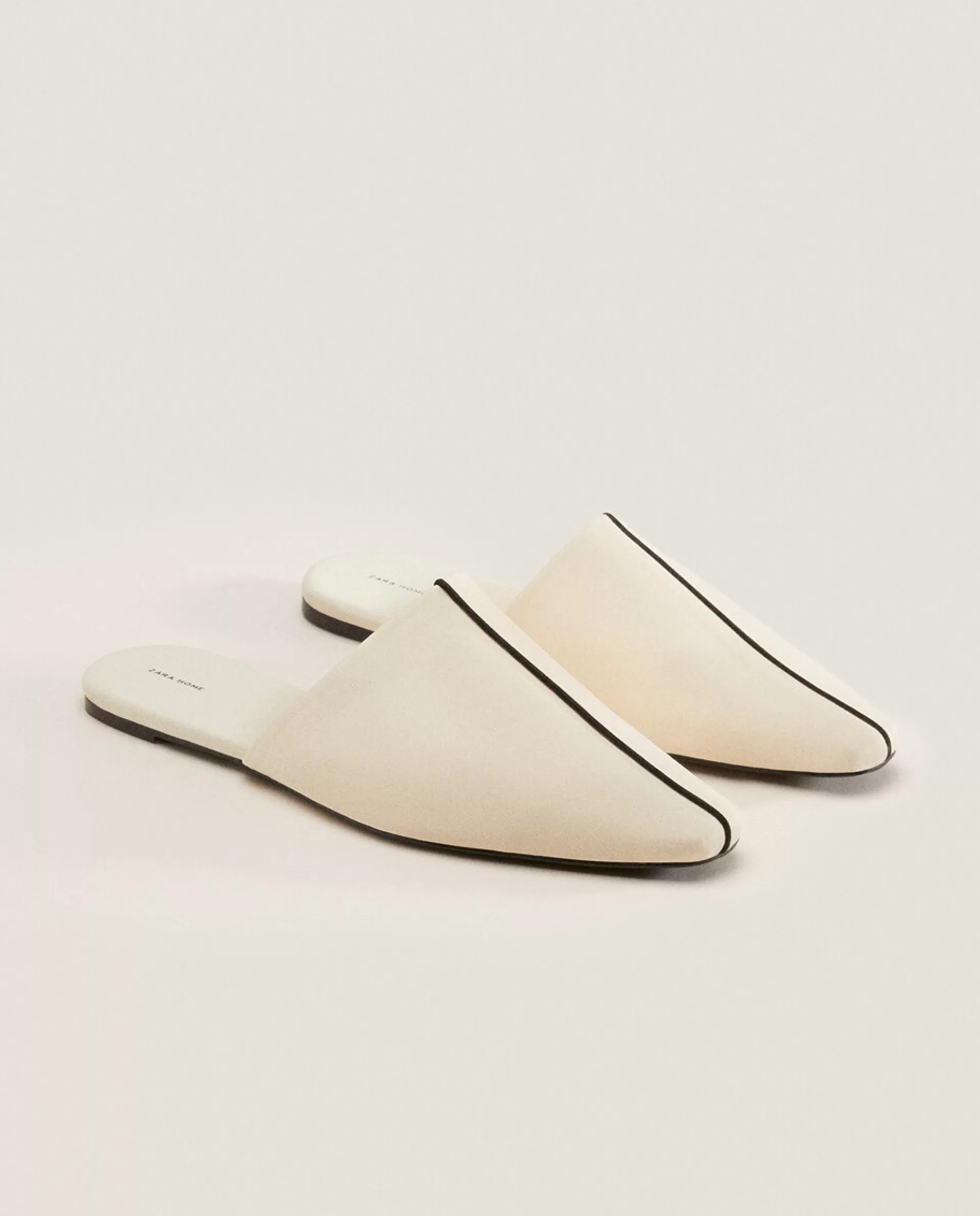 ZARA Home Mule Slippers With Contrasting Detail 1-202 Cheap