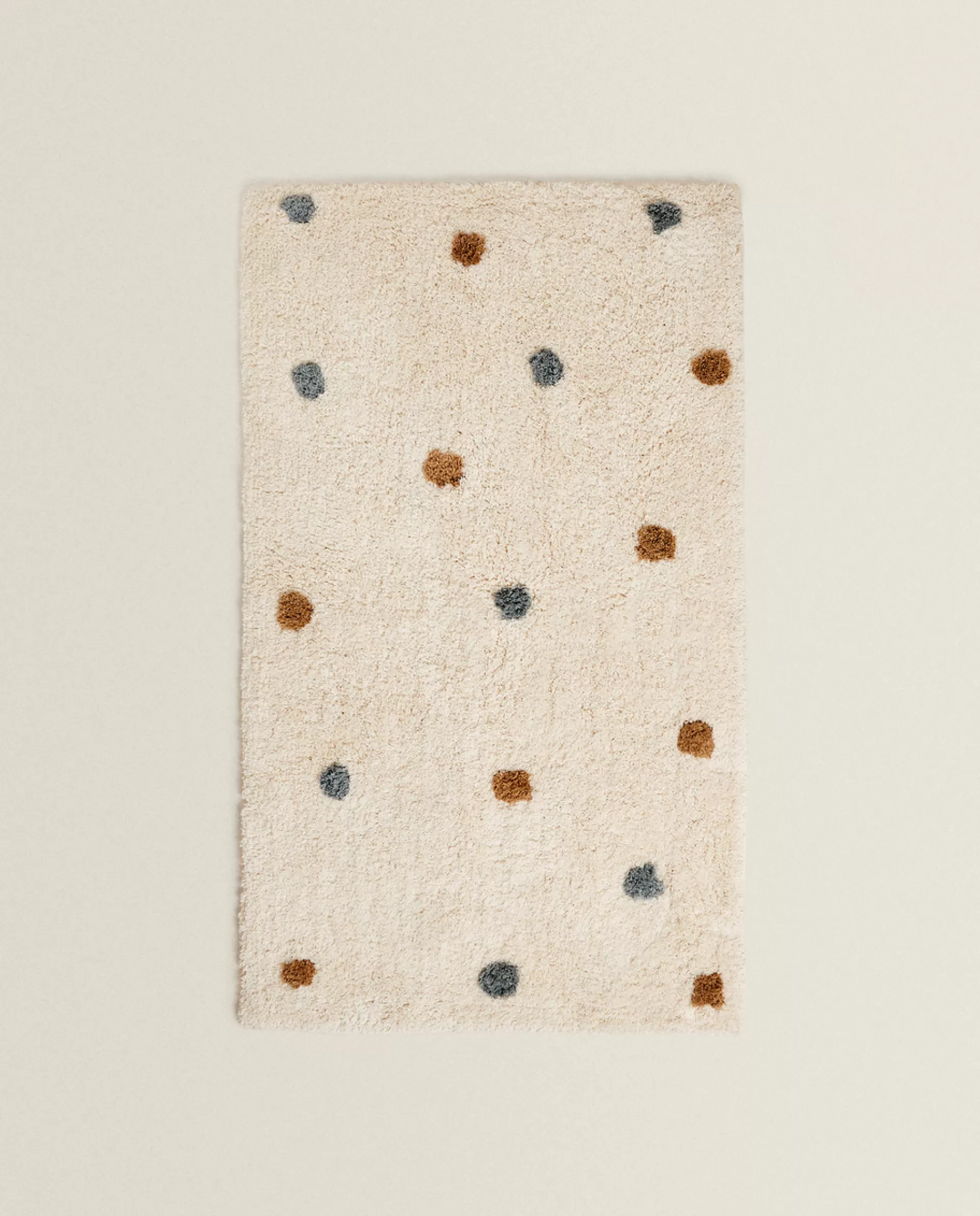 ZARA Home Multicolored Dotted Rug Cream Shop