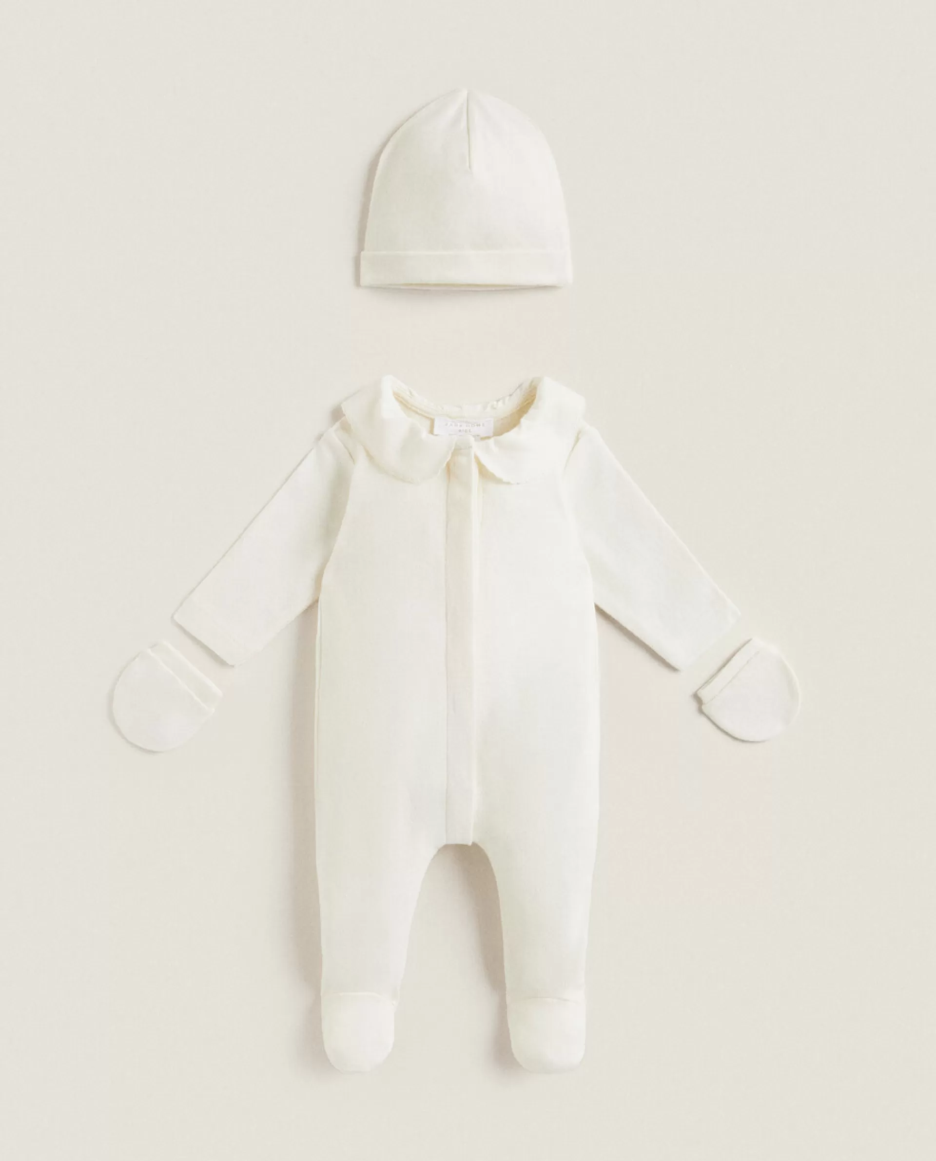 ZARA Home Newborn Set With Trim Cream Best Sale