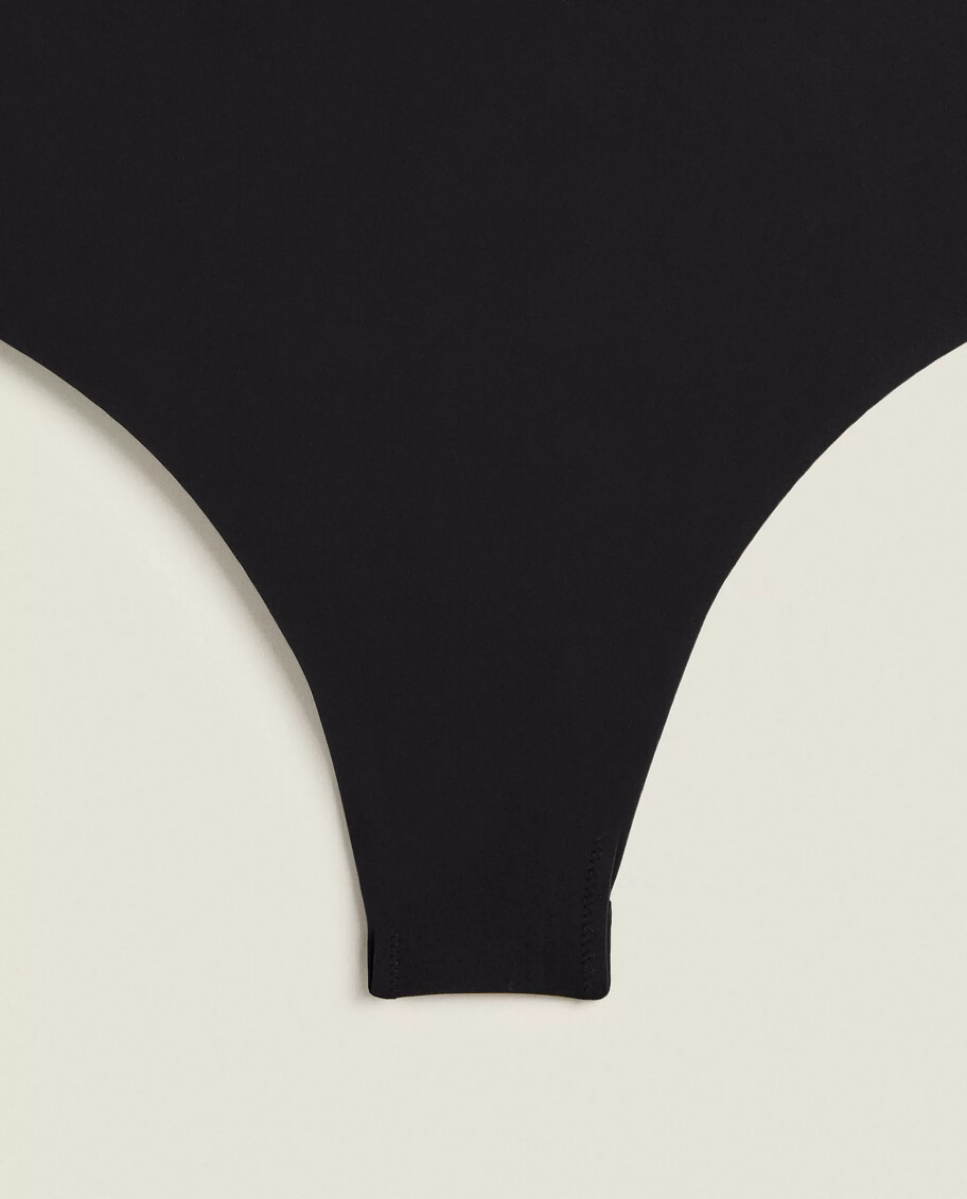 ZARA Home Open-Back Swimsuit Black Best Sale
