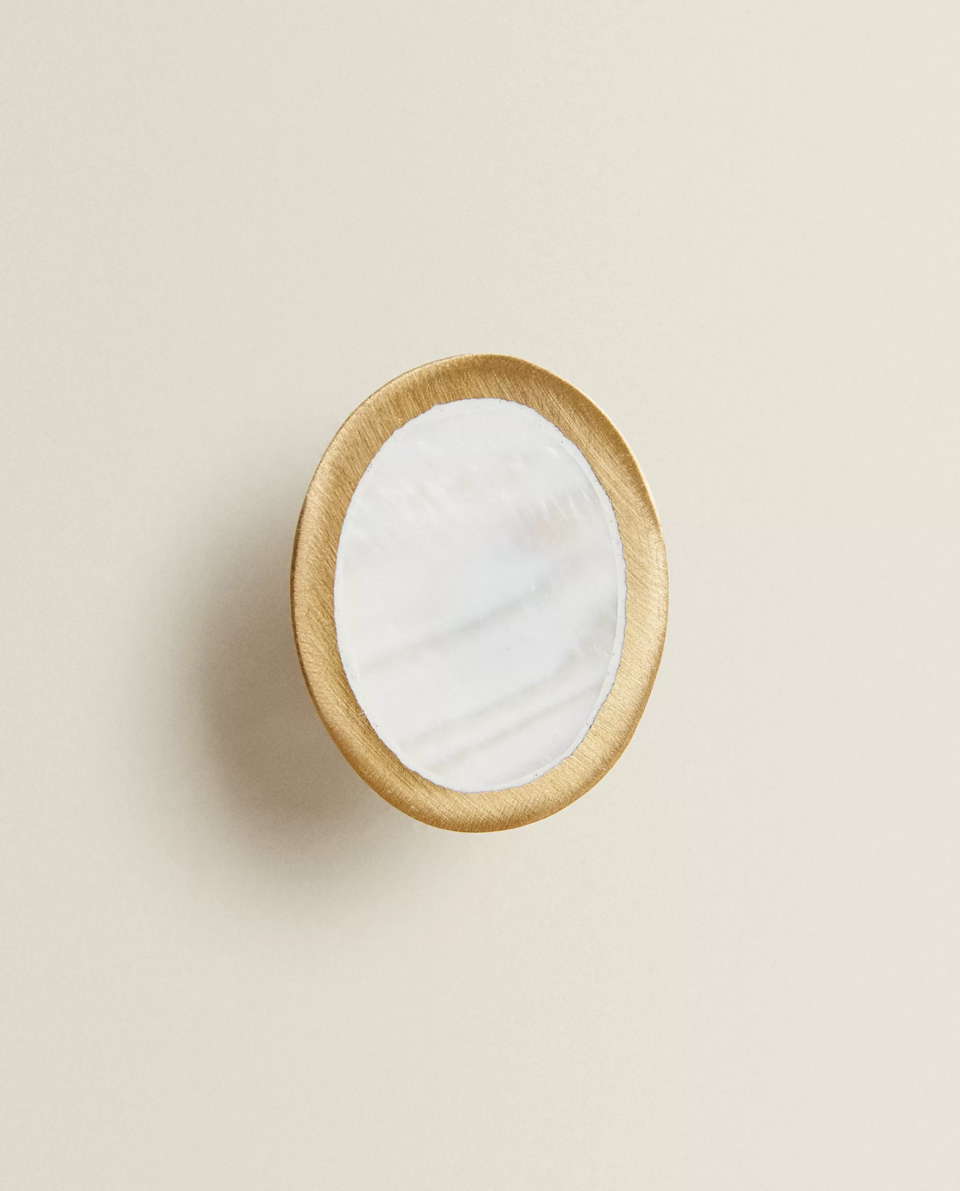 ZARA Home Oval Mother-Of-Pearl Door Knob (Pack Of 2) Natural Colour Shop