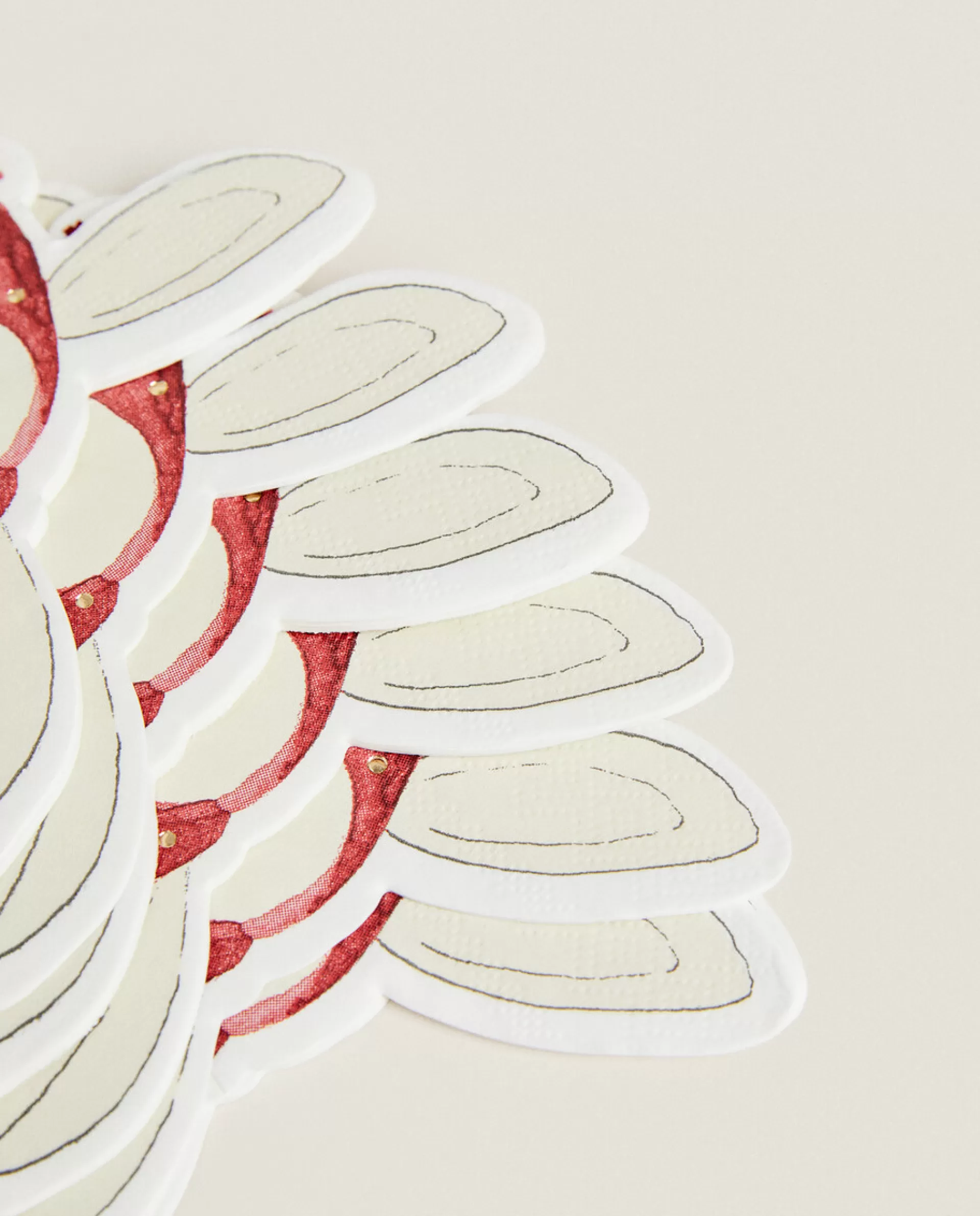 ZARA Home Pack Of Children'S Paper Napkins With Christmas Bunny Rabbit Multicolored New