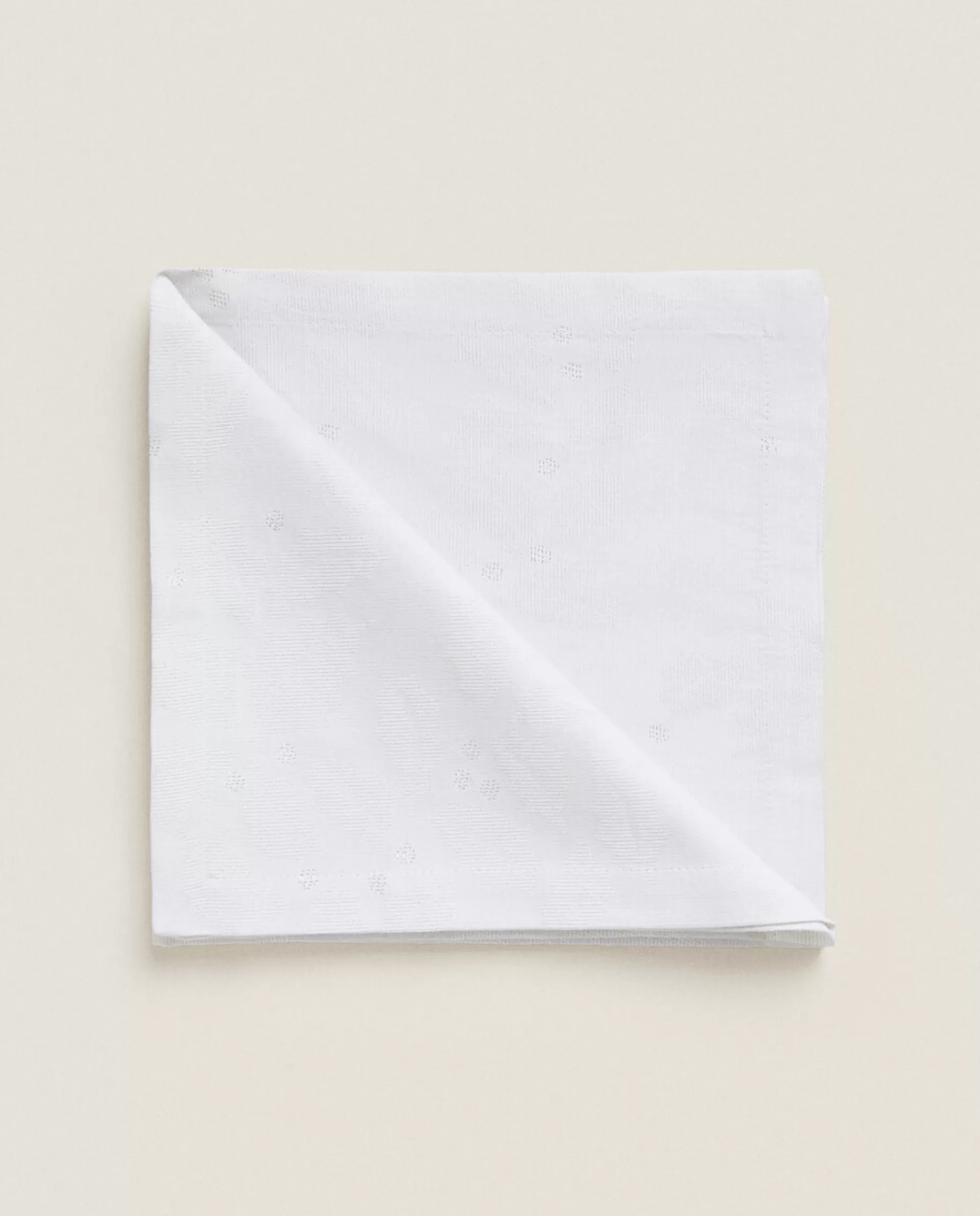 ZARA Home Pack Of Christmas Glittery Floral Jacquard Napkins Golden Cheap