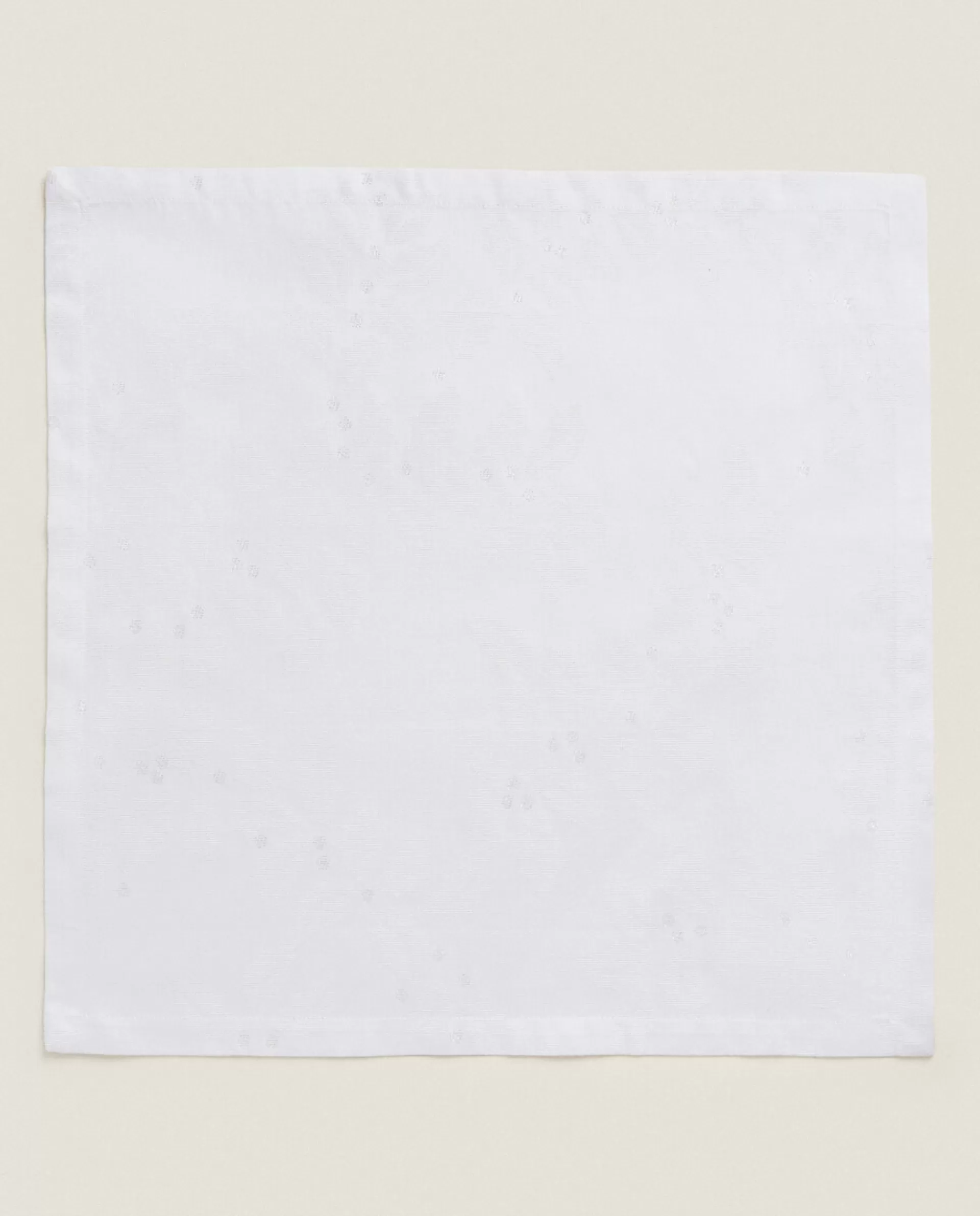 ZARA Home Pack Of Christmas Glittery Floral Jacquard Napkins Golden Cheap