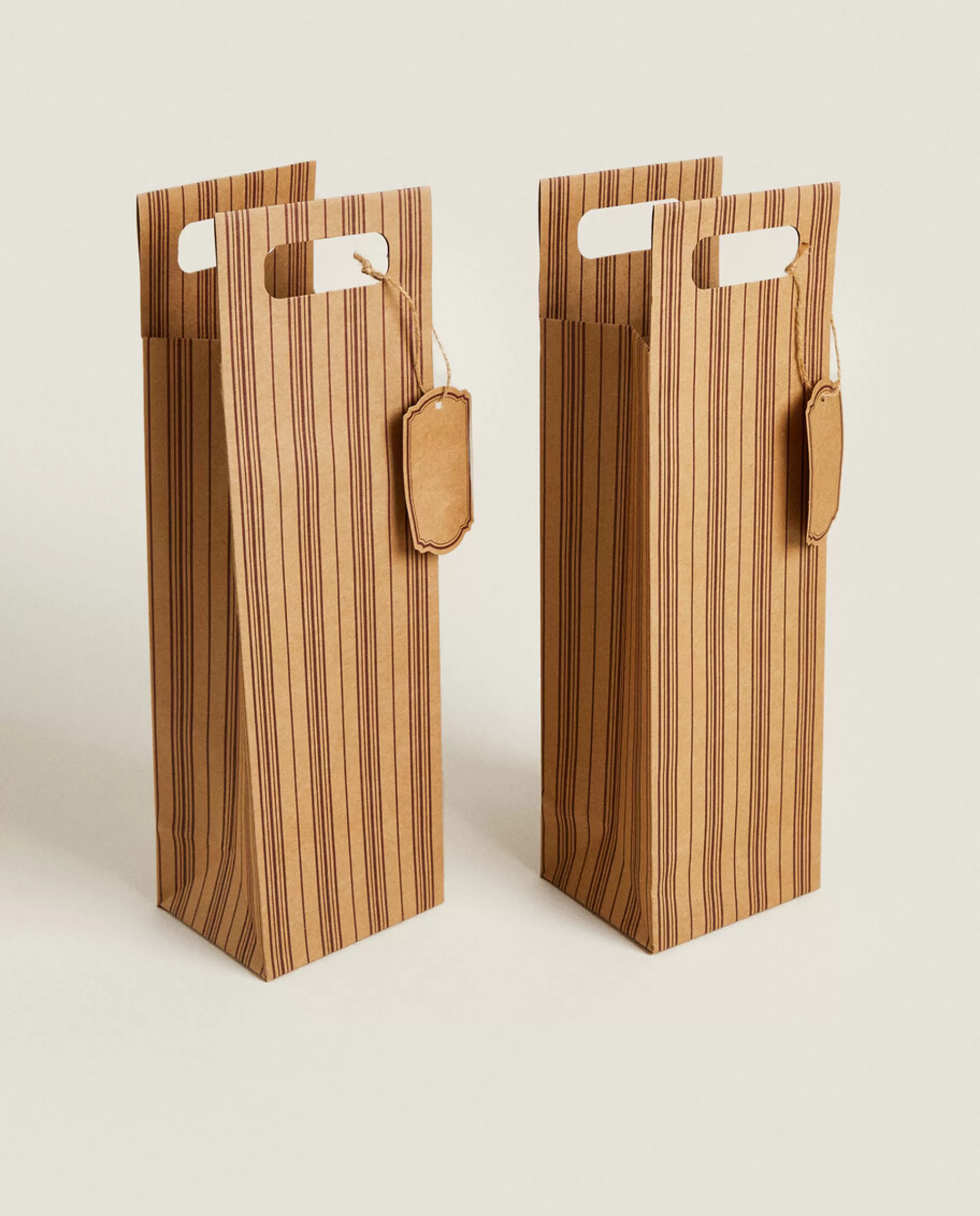 ZARA Home Pack Of Wine Gift Bags Brown Flash Sale