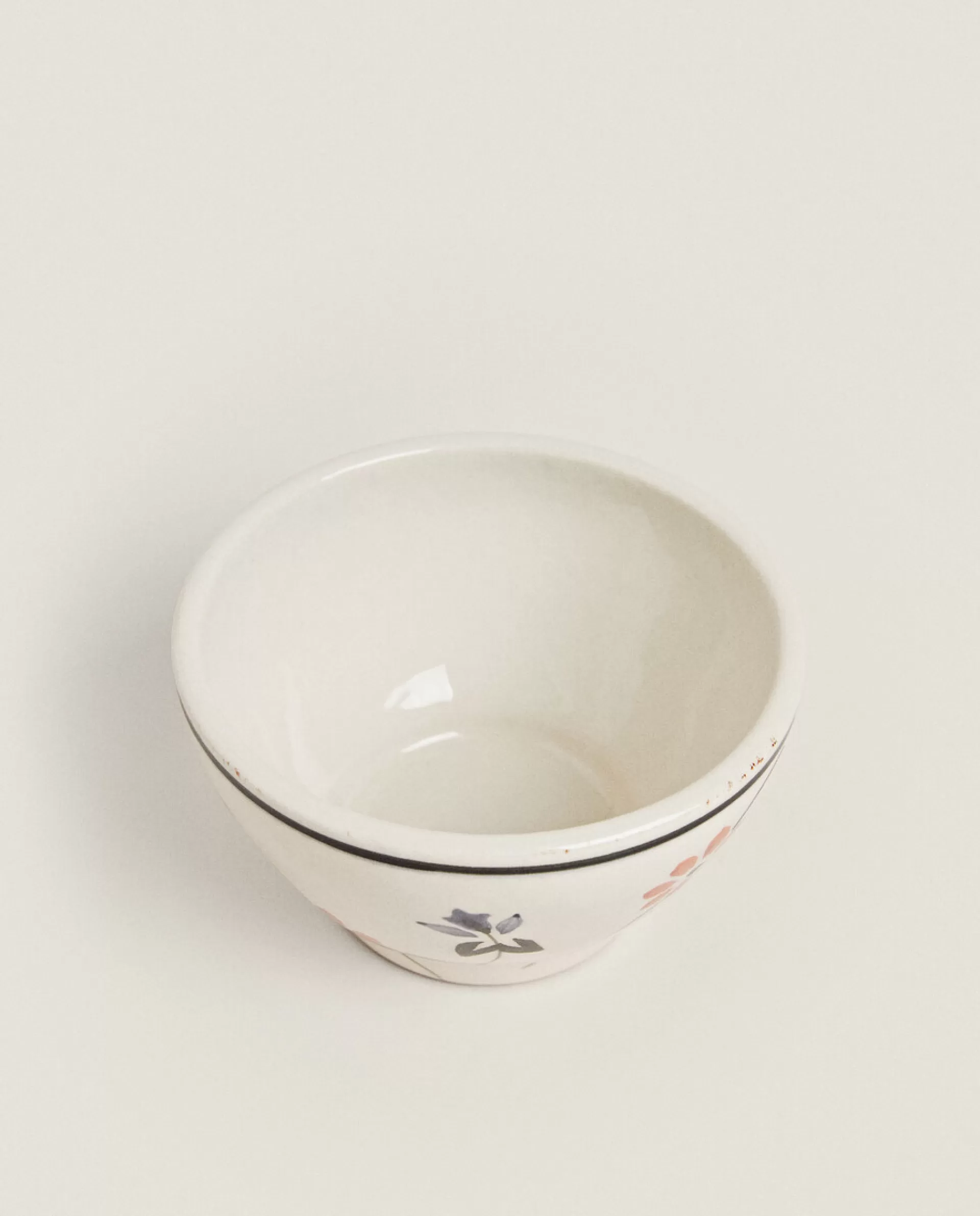 ZARA Home Painted Flower Bowl Beige Online