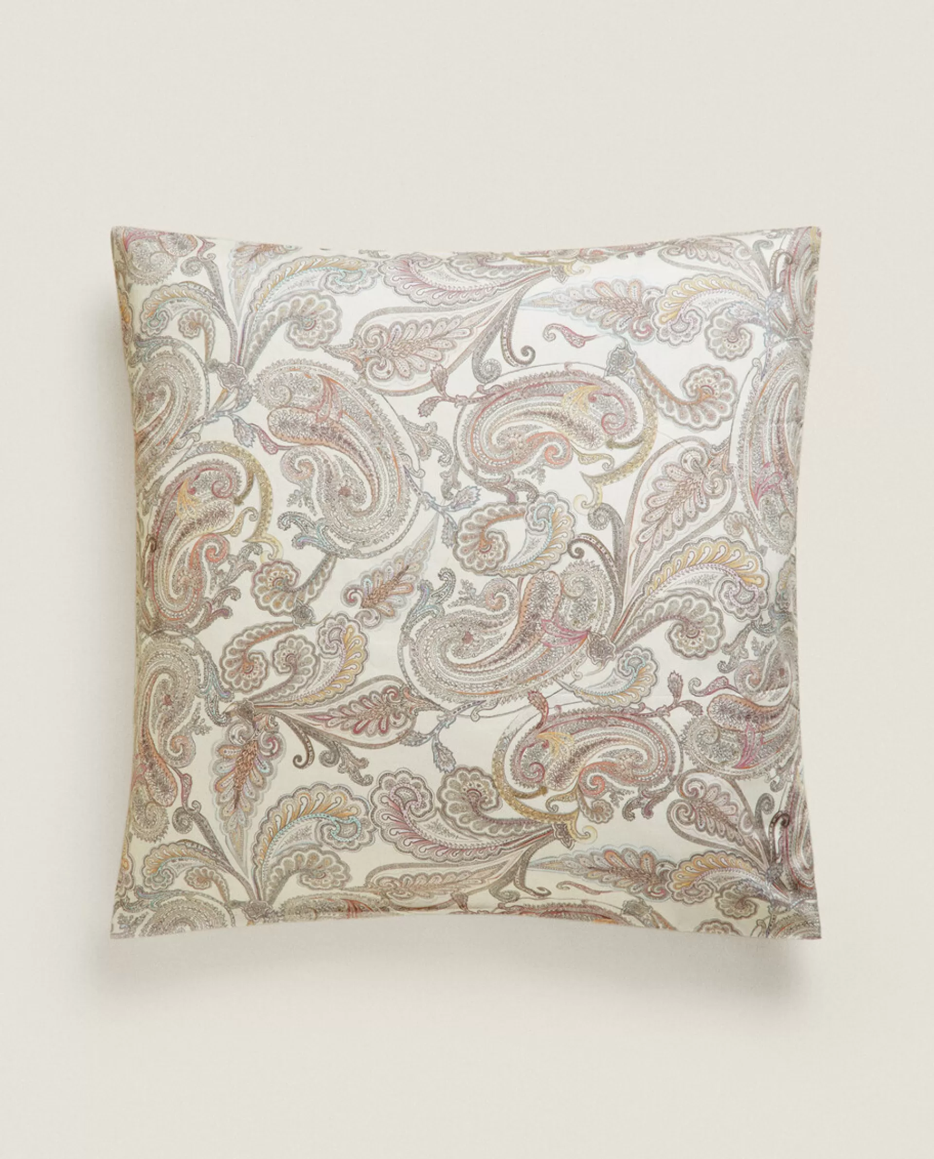 ZARA Home Paisley Print Pillowcase Oyster White Discount