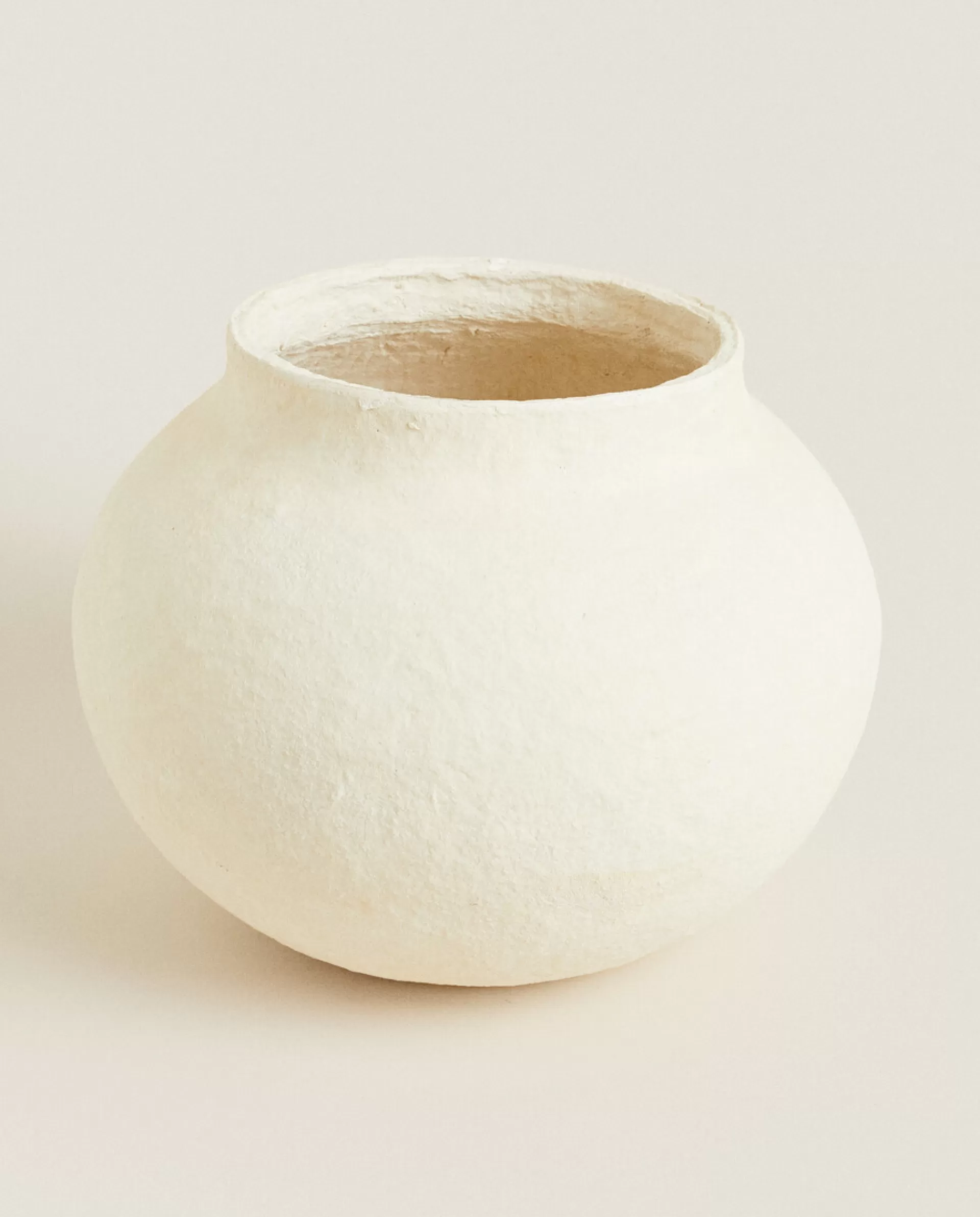 ZARA Home Papier-Mache Vase White Fashion