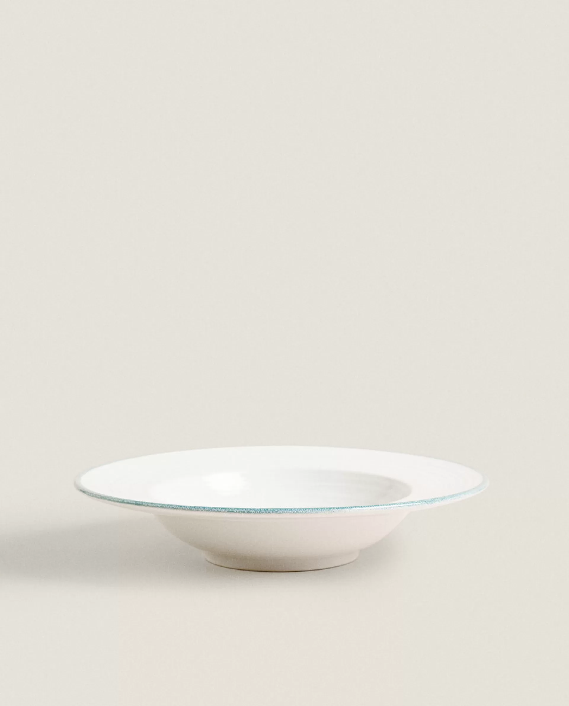 ZARA Home Pasta Plate With Rim Petroleum Online