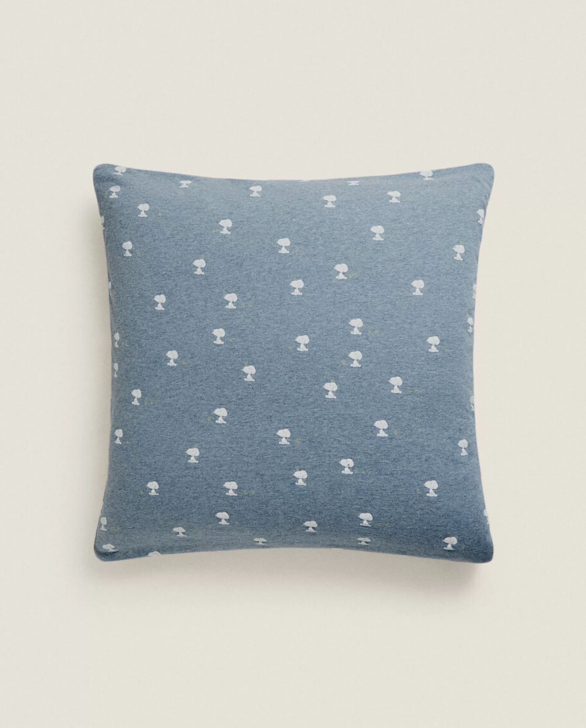 ZARA Home Peanuts™ Cotton Jersey Pillowcase Blue Hot