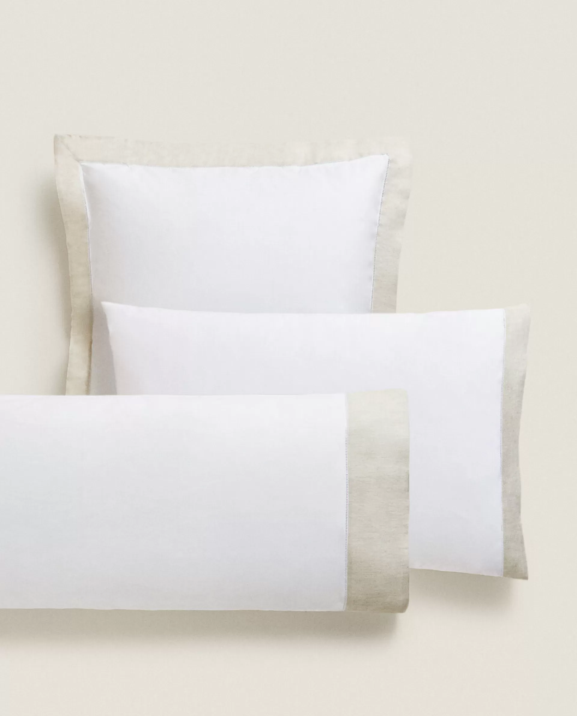 ZARA Home Pillowcase With Border White Hot