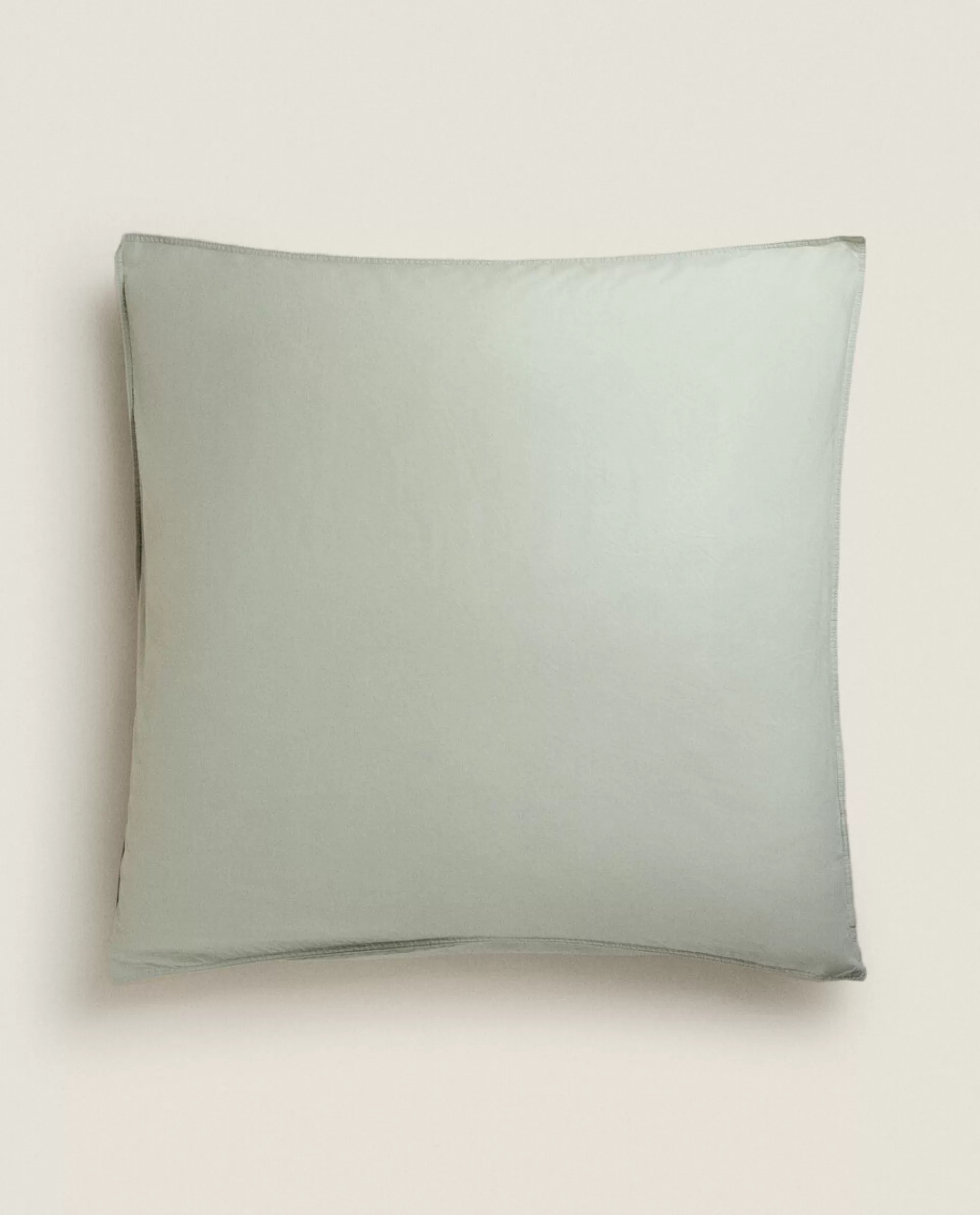 ZARA Home Pillowcase With Double Topstitching Green Online