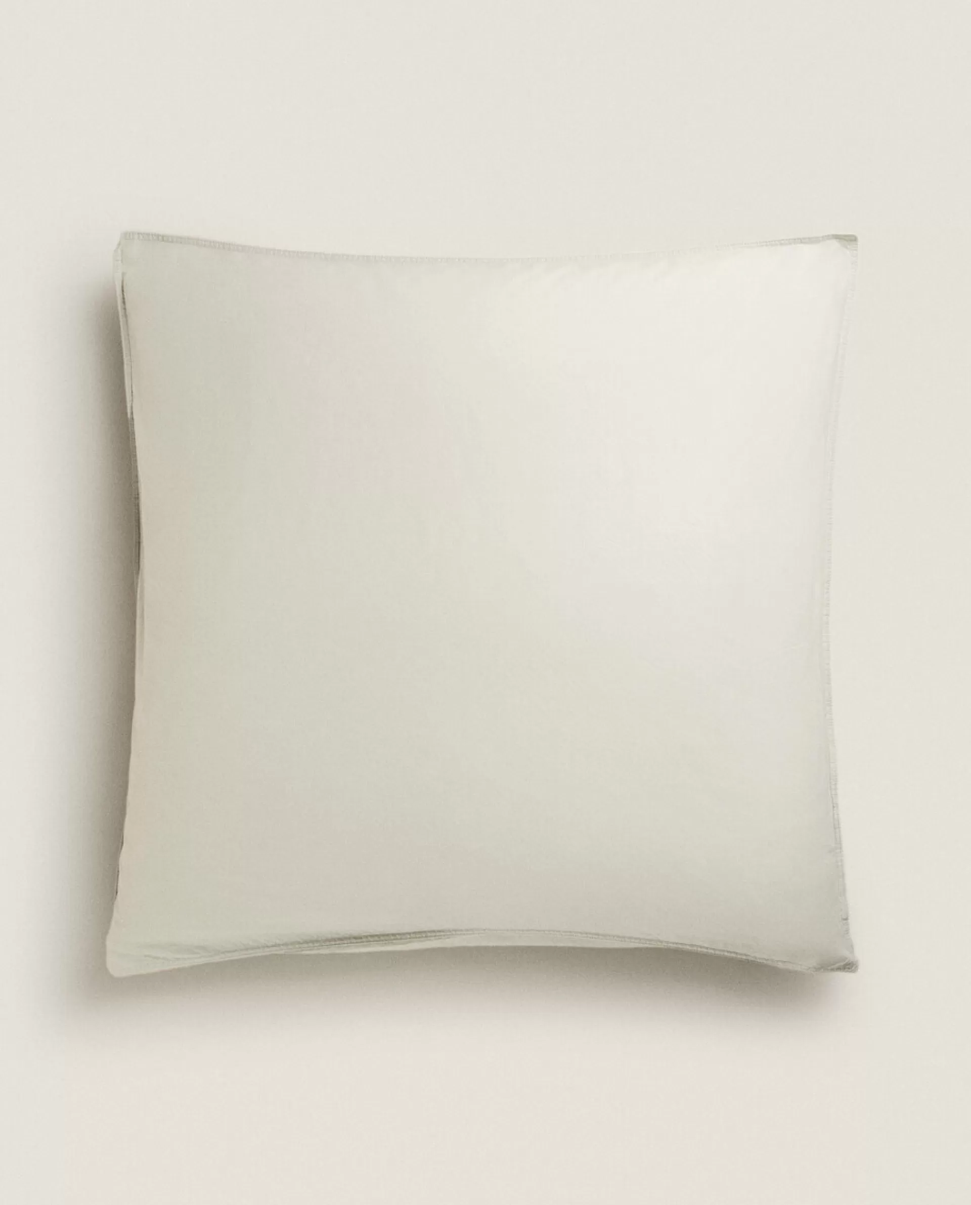ZARA Home Pillowcase With Double Topstitching Butter Yellow Cheap