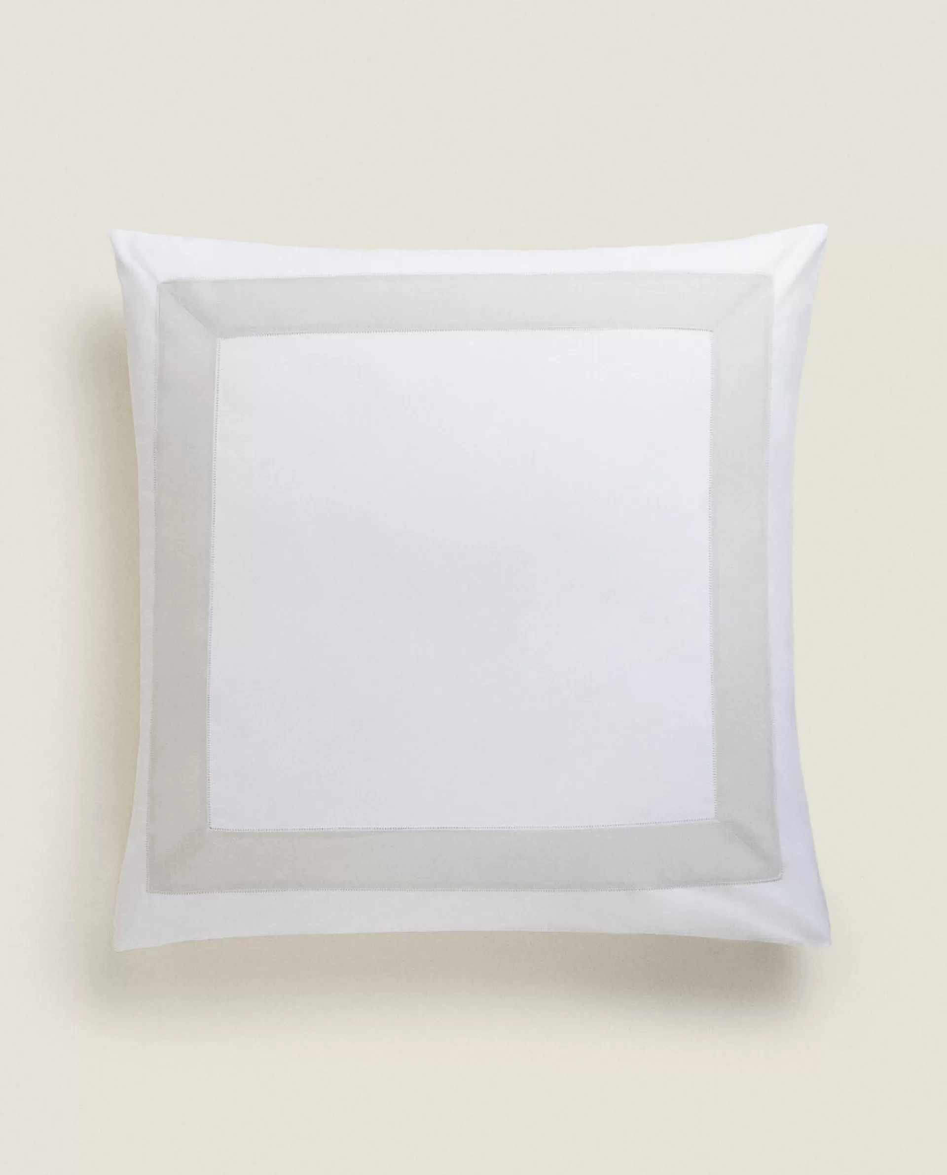 ZARA Home Pillowcase With Linen Border White Online