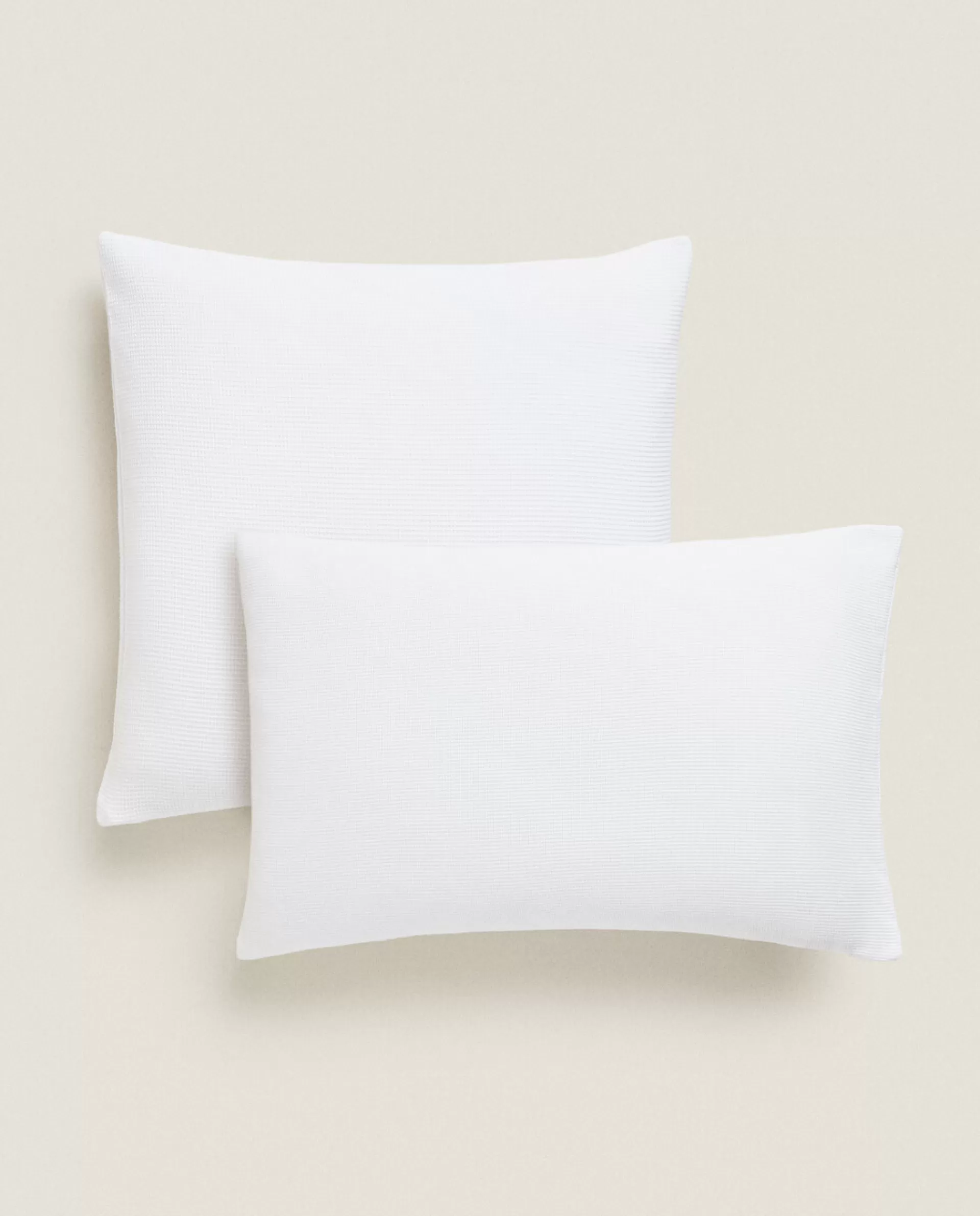ZARA Home Pique Throw Pillow White Flash Sale