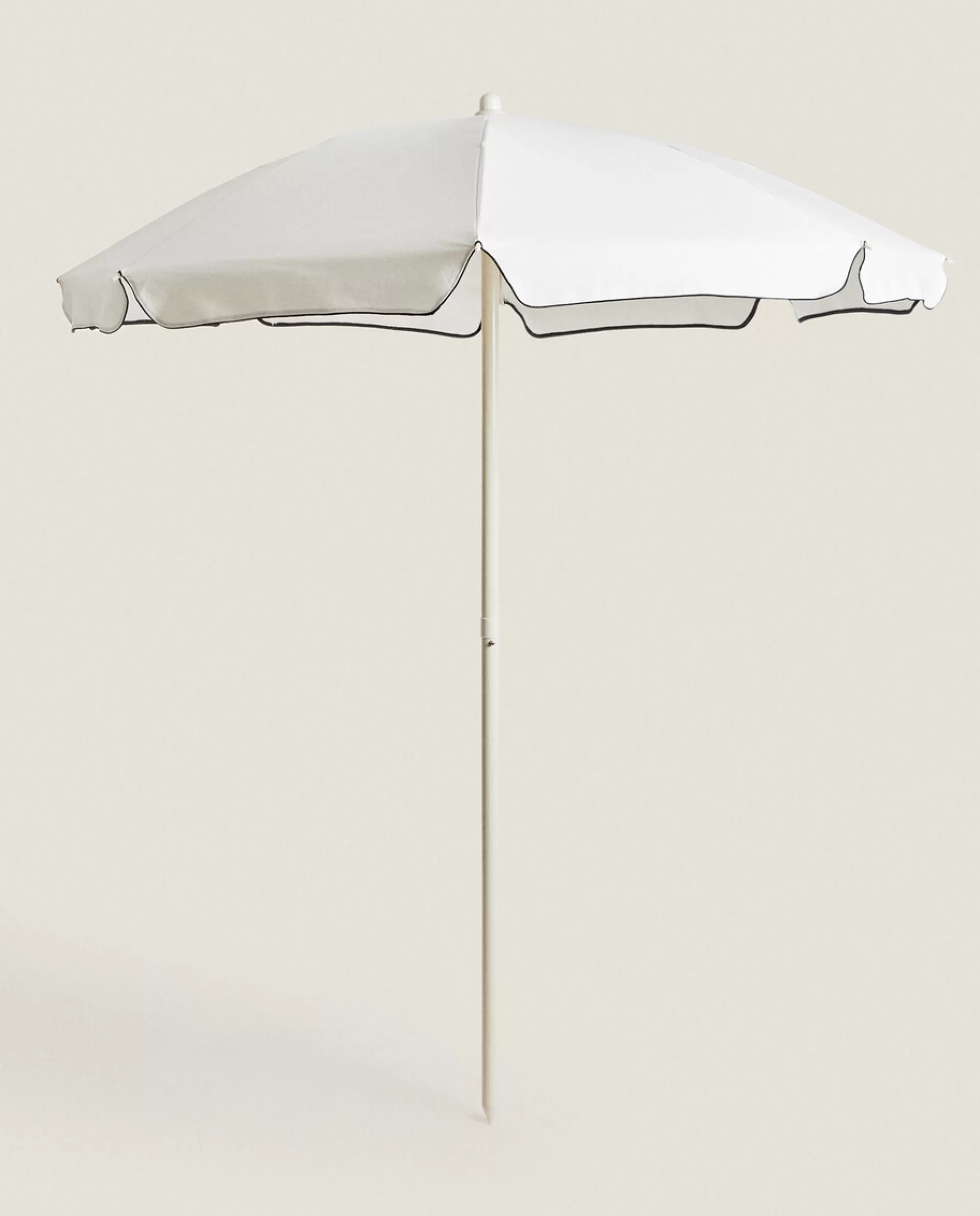 ZARA Home Plain Beach Umbrella (O 63.0") Cream Online