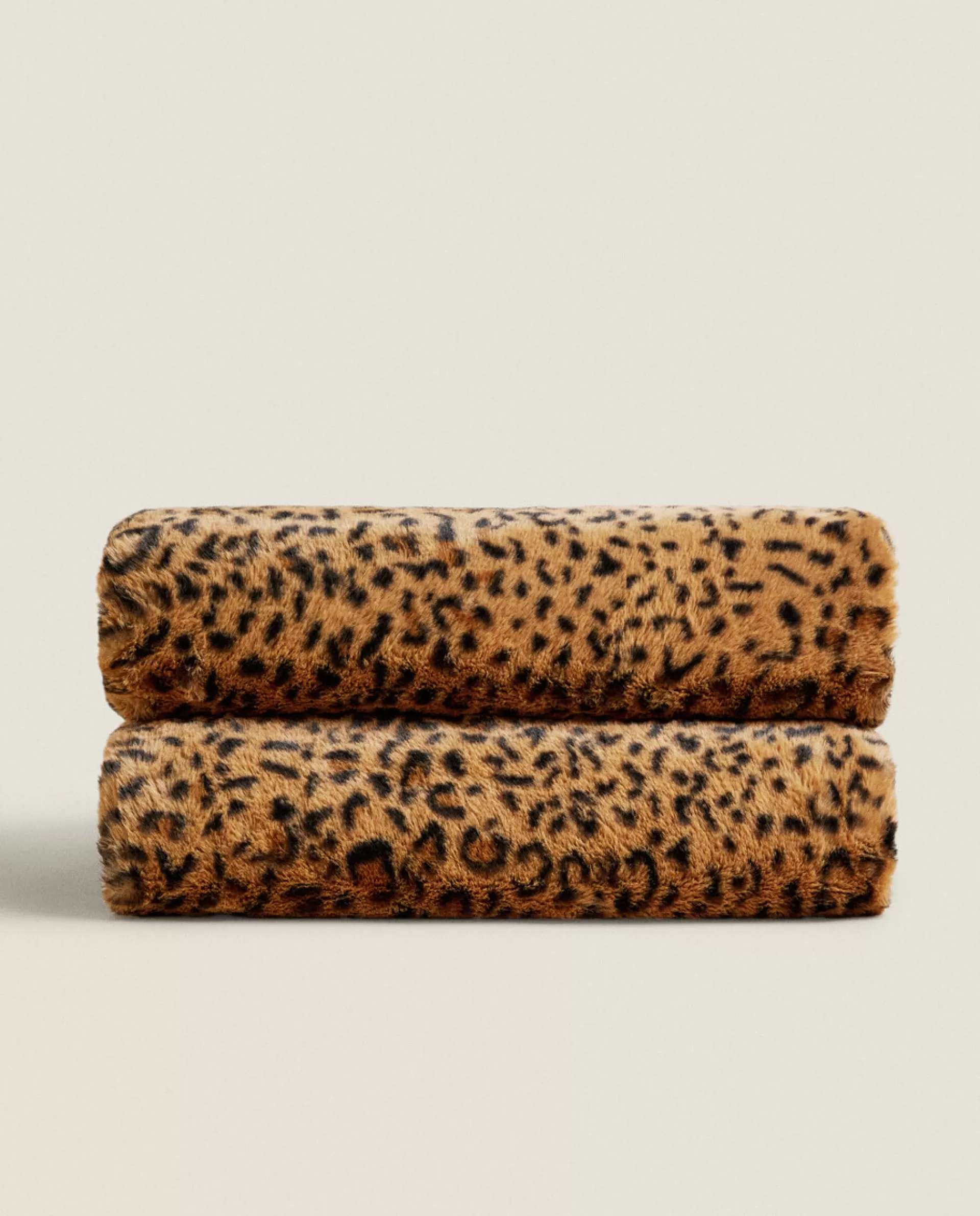ZARA Home Print Blanket Leopard Flash Sale