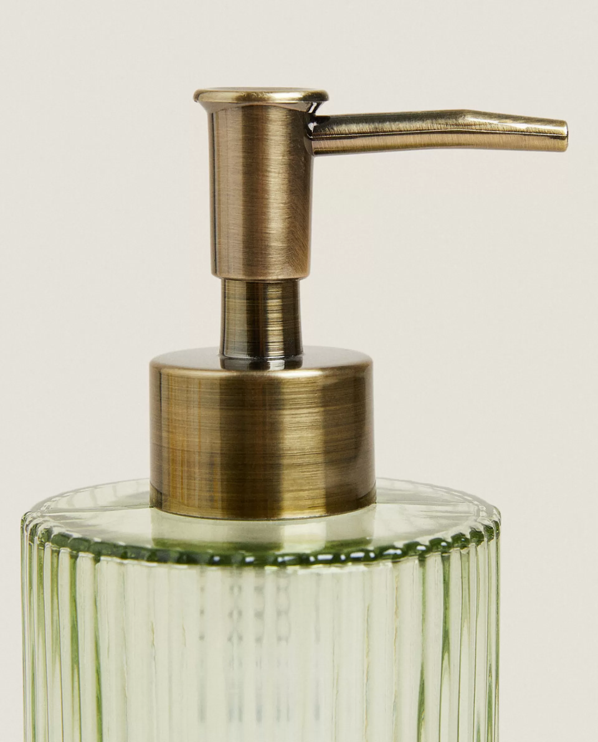 ZARA Home Raised Design Glass Dispenser Green Discount