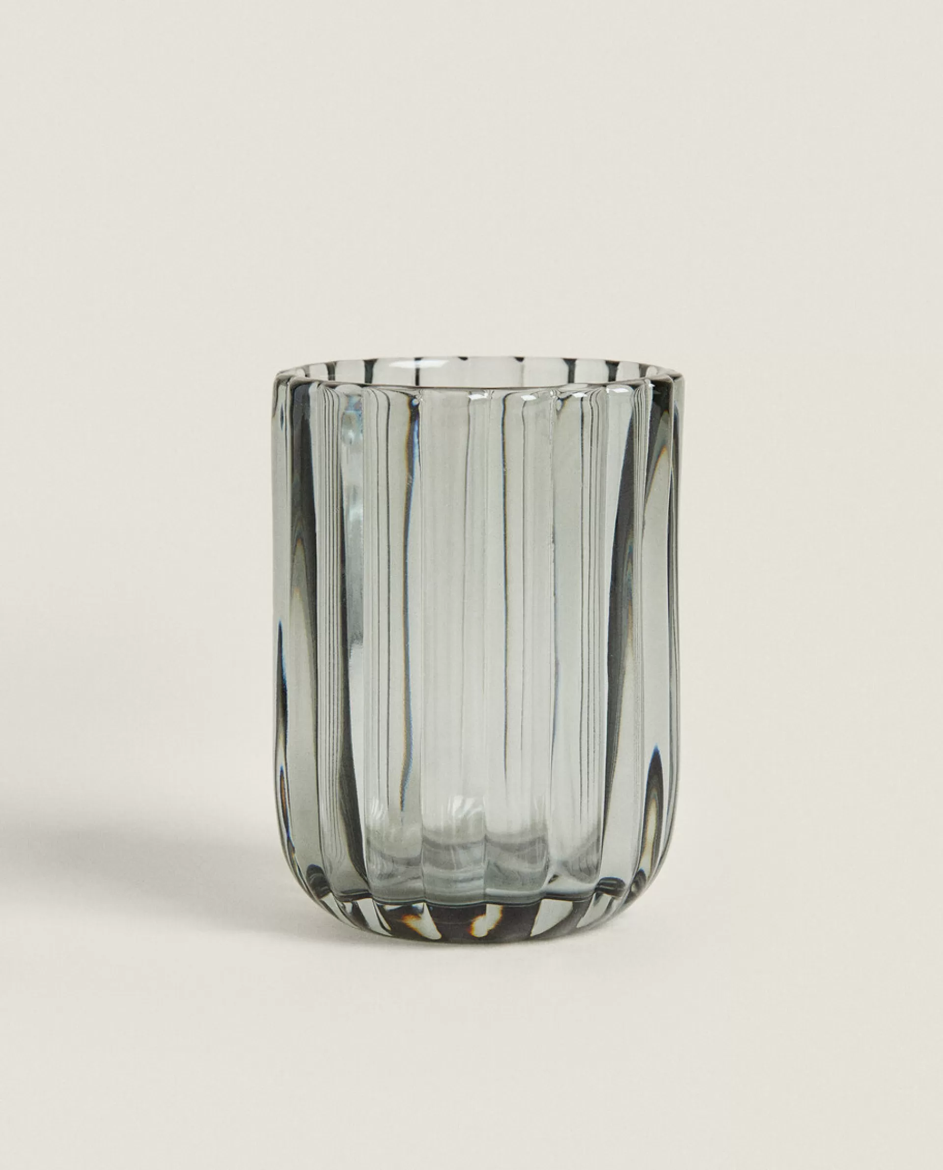 ZARA Home Raised Design Glass Tumbler Grey Best Sale
