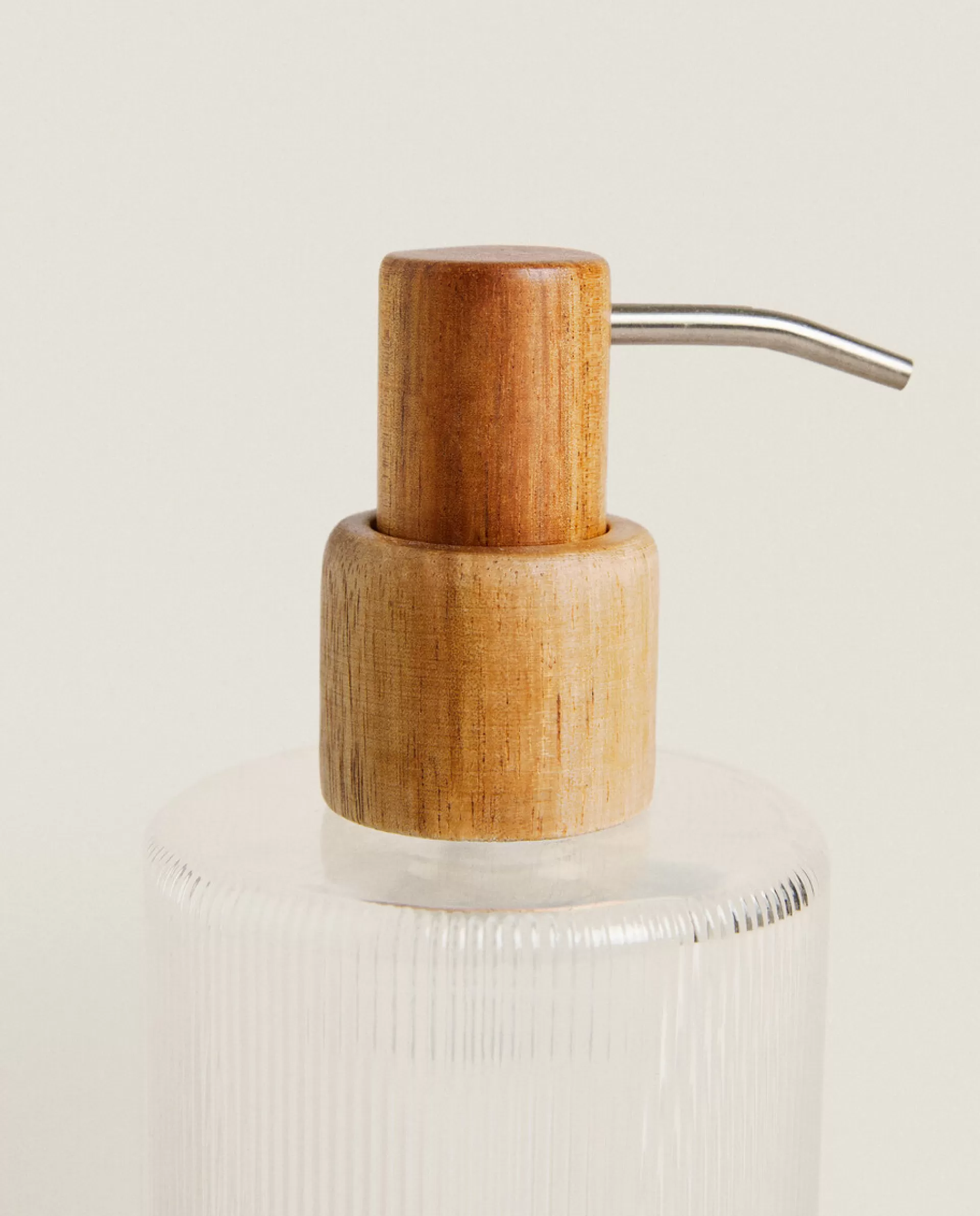 ZARA Home Raised Striped Cylindrical Dispenser Transparent Fashion