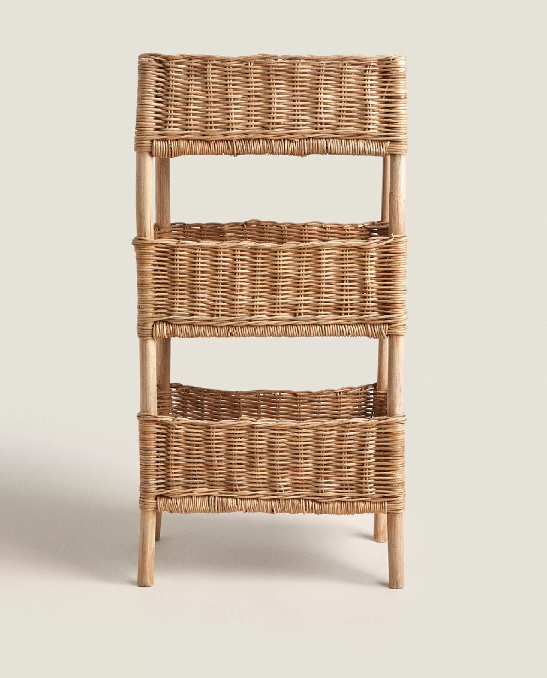 ZARA Home Rattan Storage Rack Natural Colour Fashion