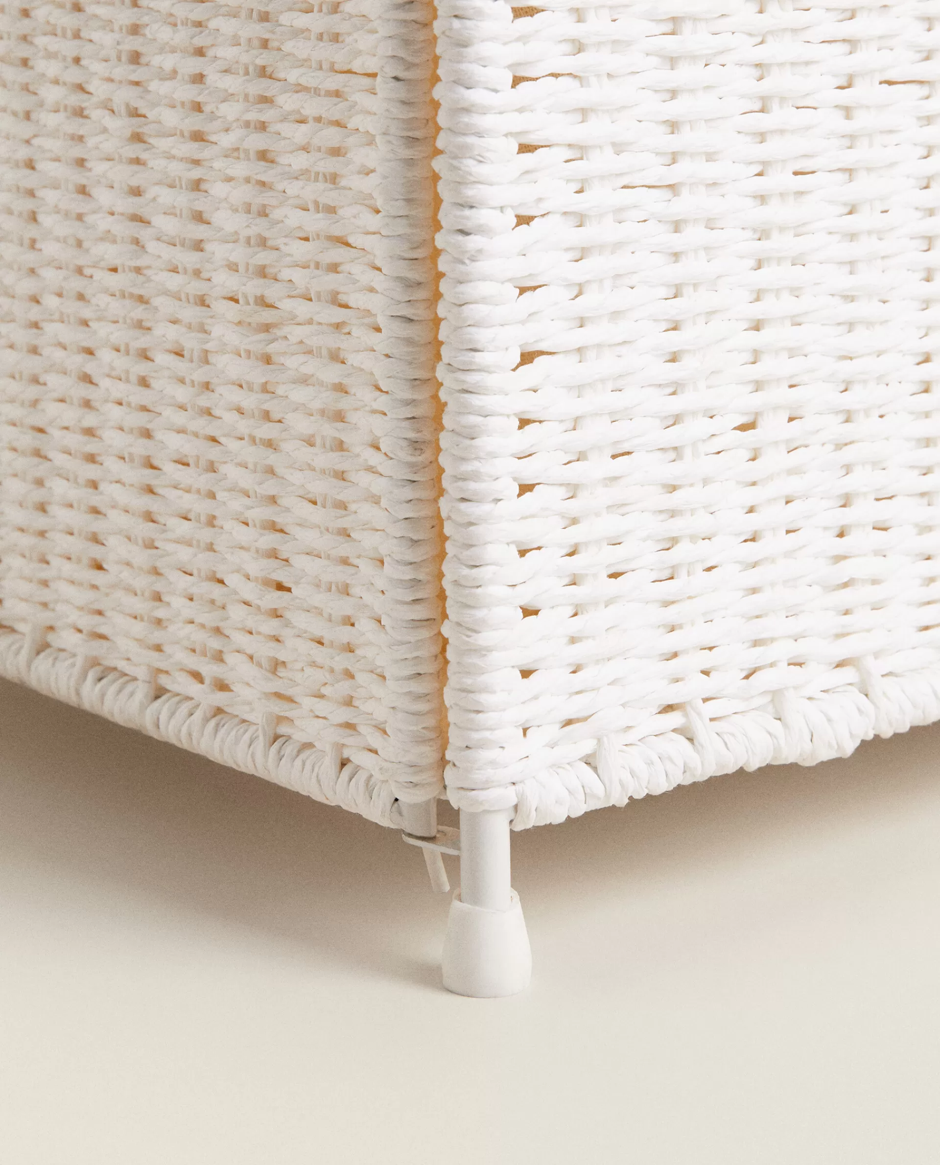 ZARA Home Rectangular Chest With Fabric Lining White New