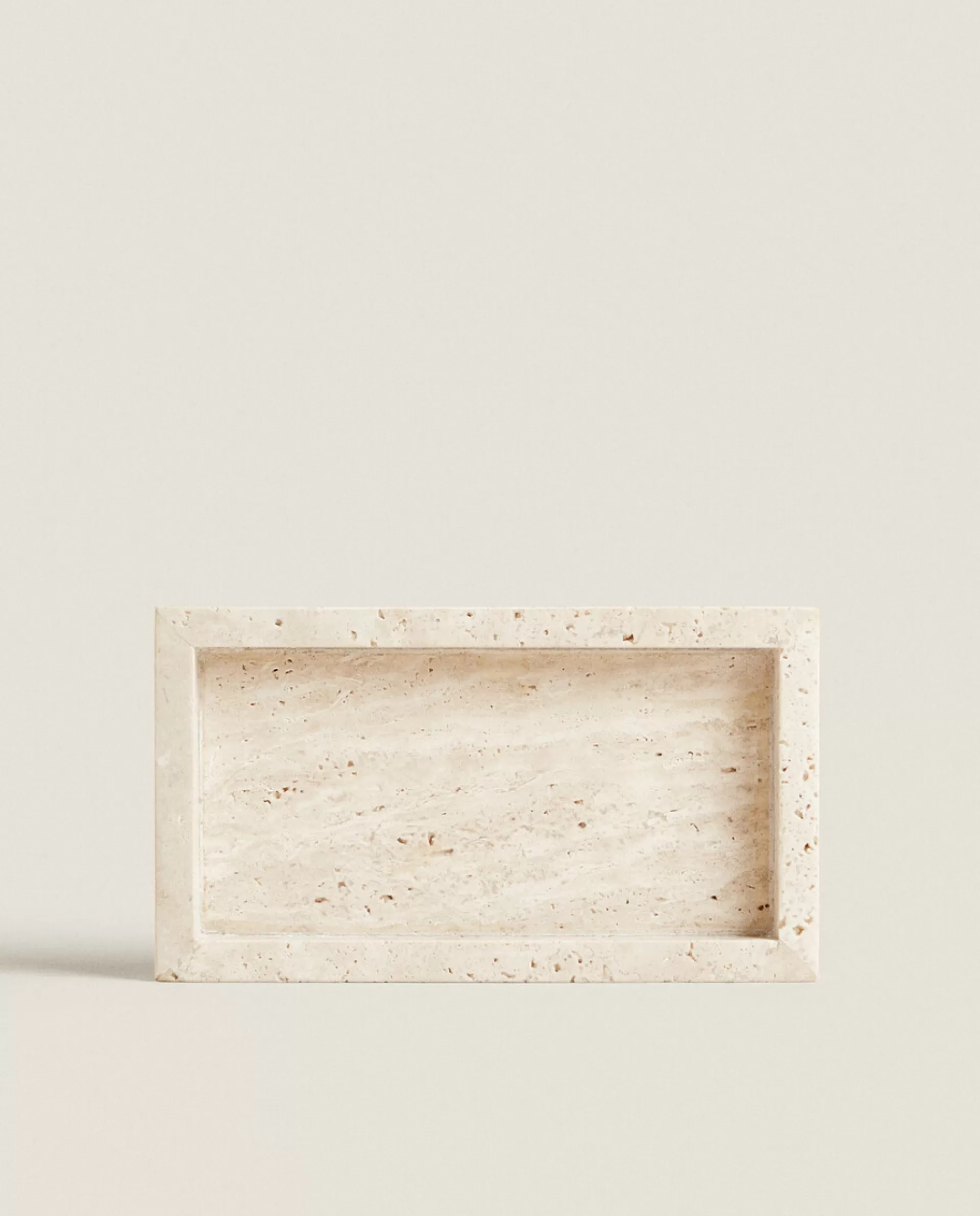 ZARA Home Rectangular Marble Soap Dish Beige Hot