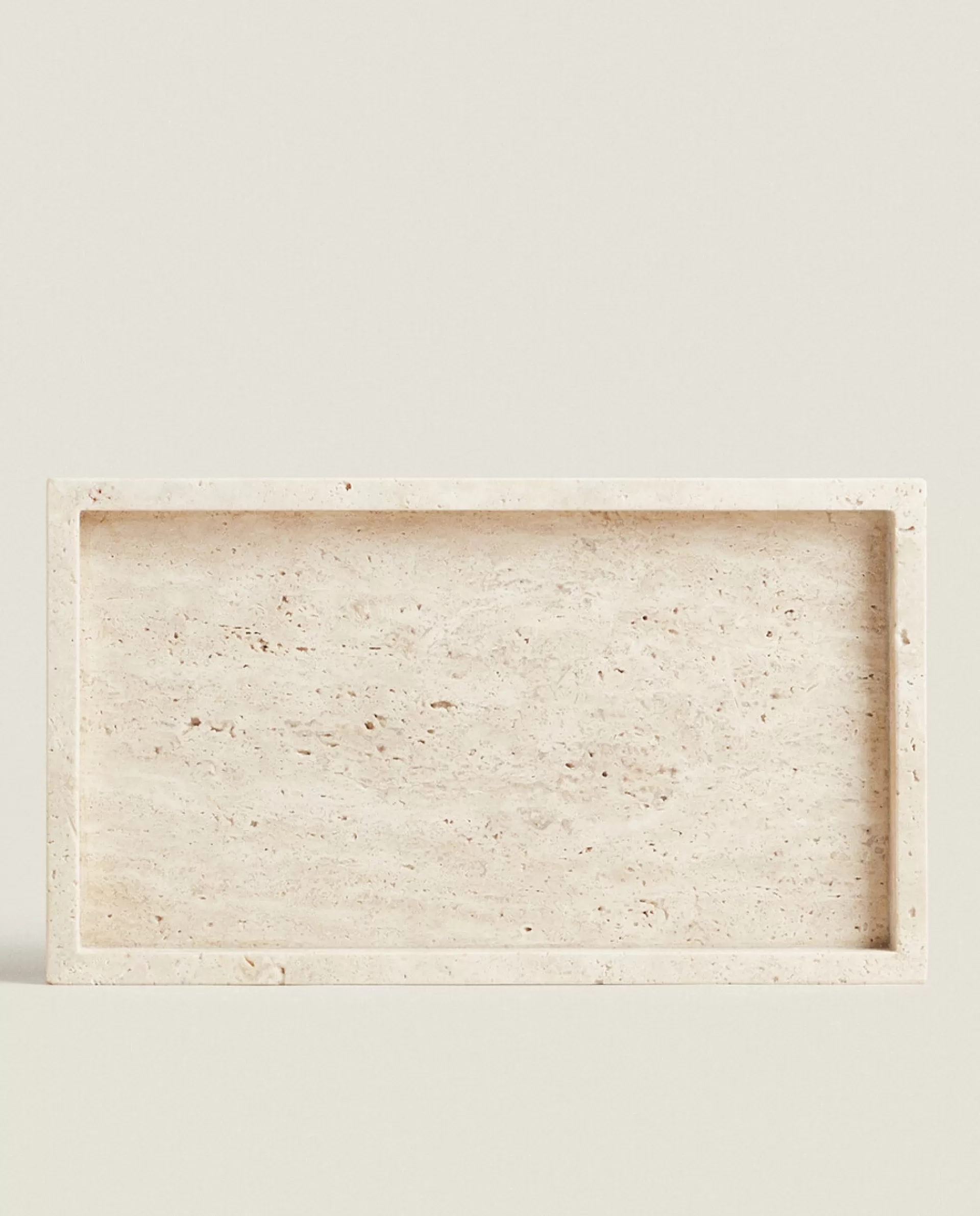 ZARA Home Rectangular Marble Tray Beige Store