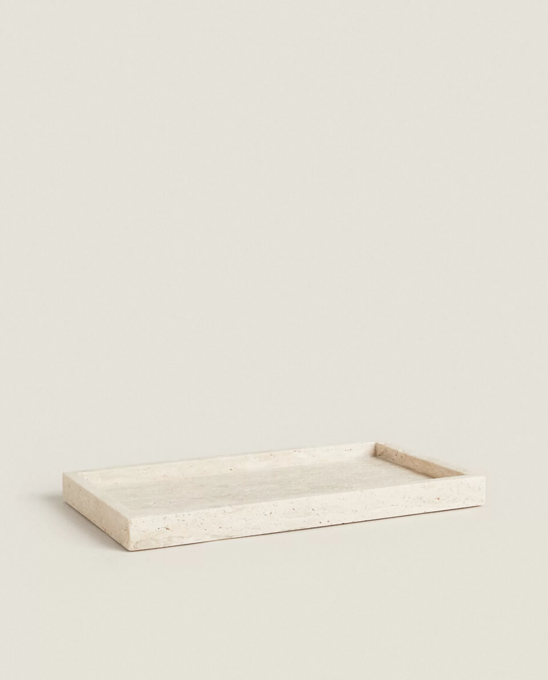 ZARA Home Rectangular Marble Tray Beige Store