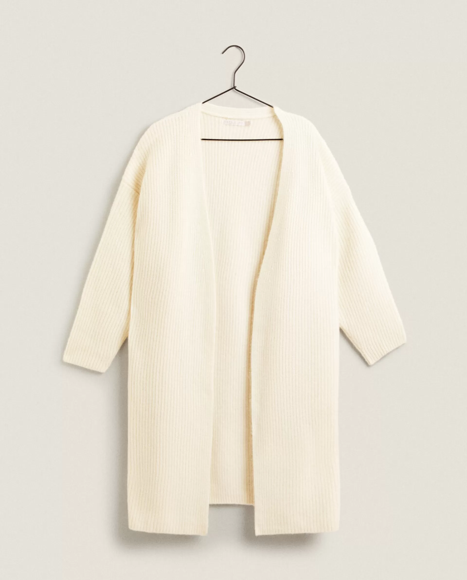 ZARA Home Ribbed Cashmere Jacket Cream Discount