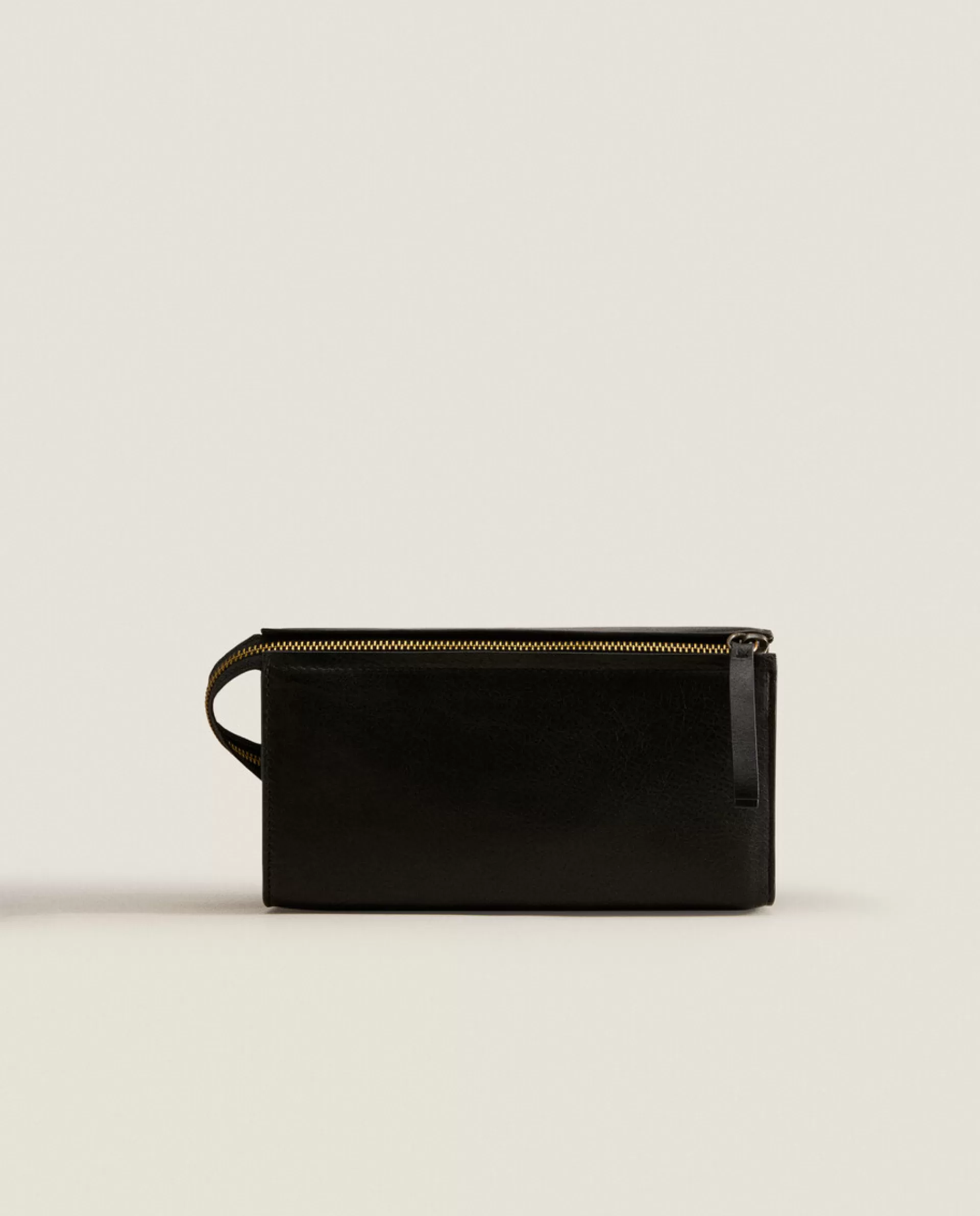 ZARA Home Rigid Leather Cosmetic Bag 1-040 Cheap