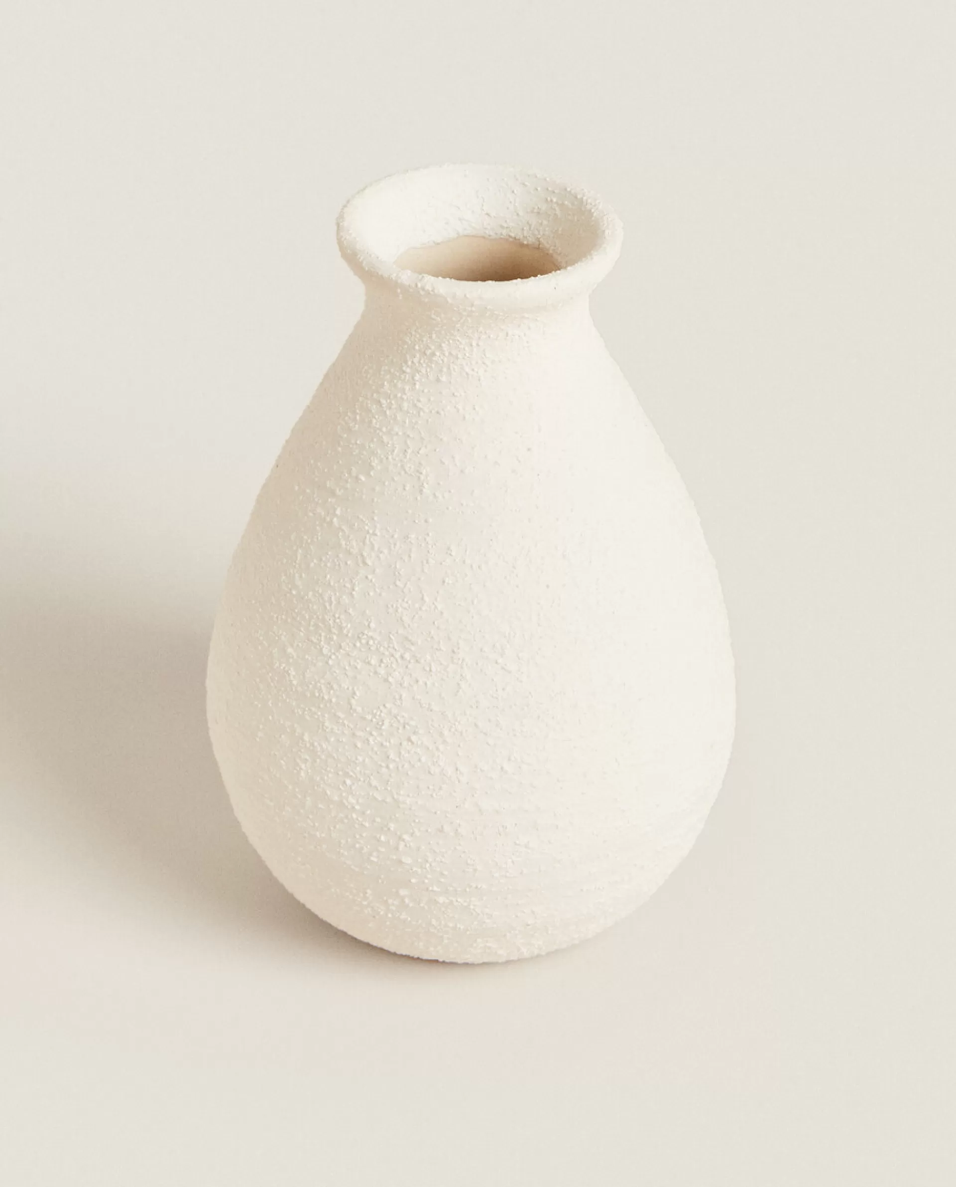 ZARA Home Rough Earthenware Vase White Shop