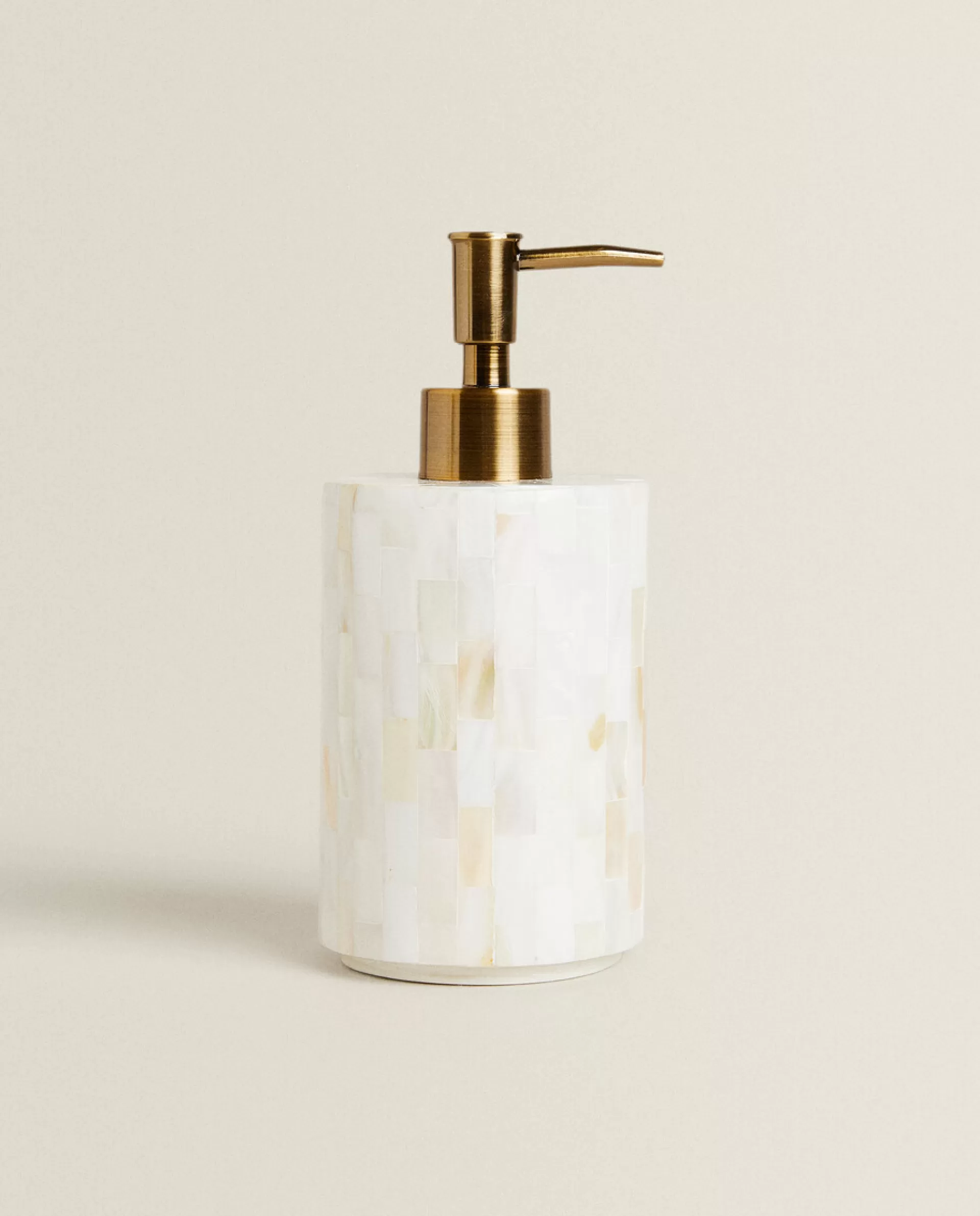 ZARA Home Round Mother-Of-Pearl Dispenser White Cheap