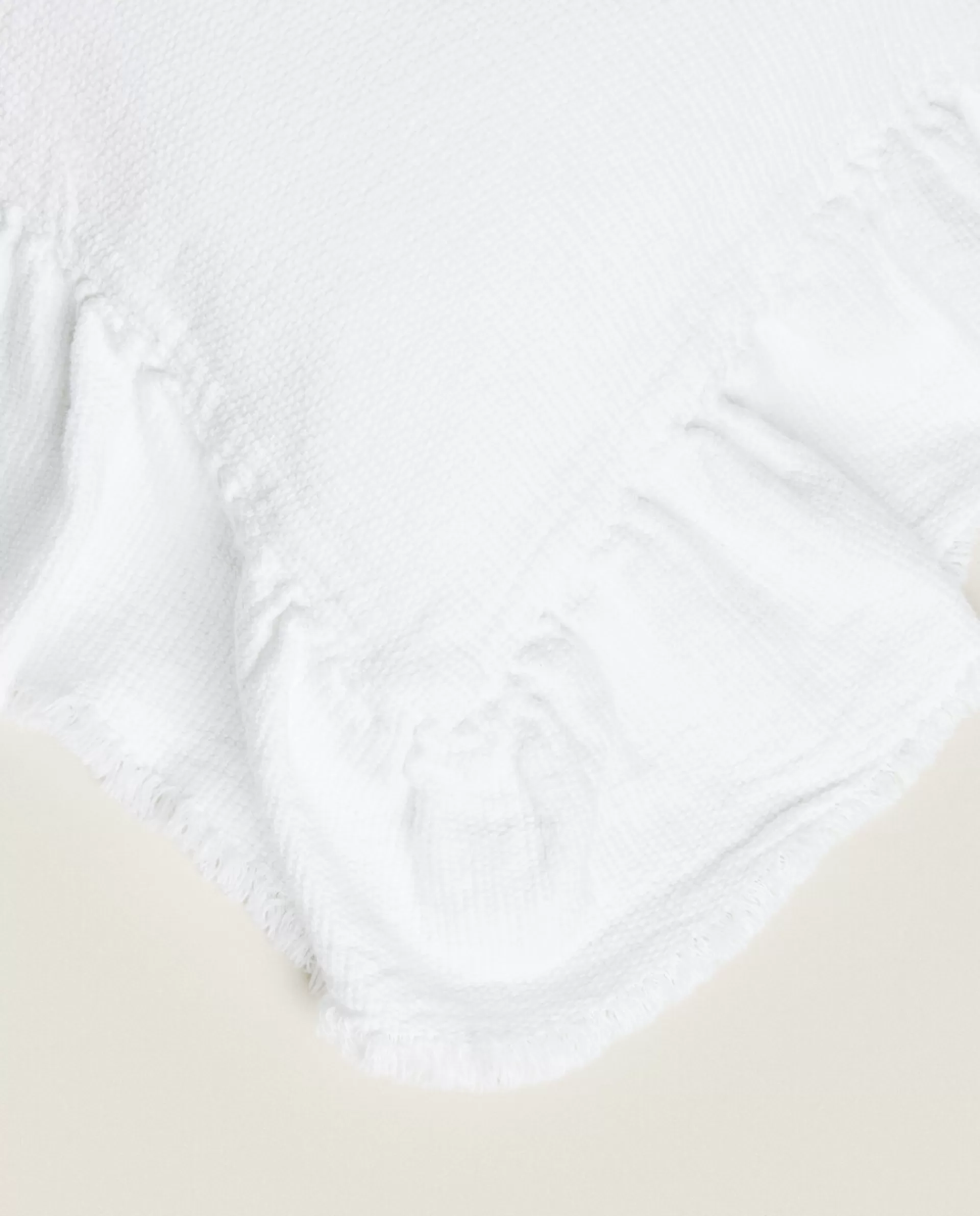 ZARA Home Ruffle Throw Pillow Cover White Cheap